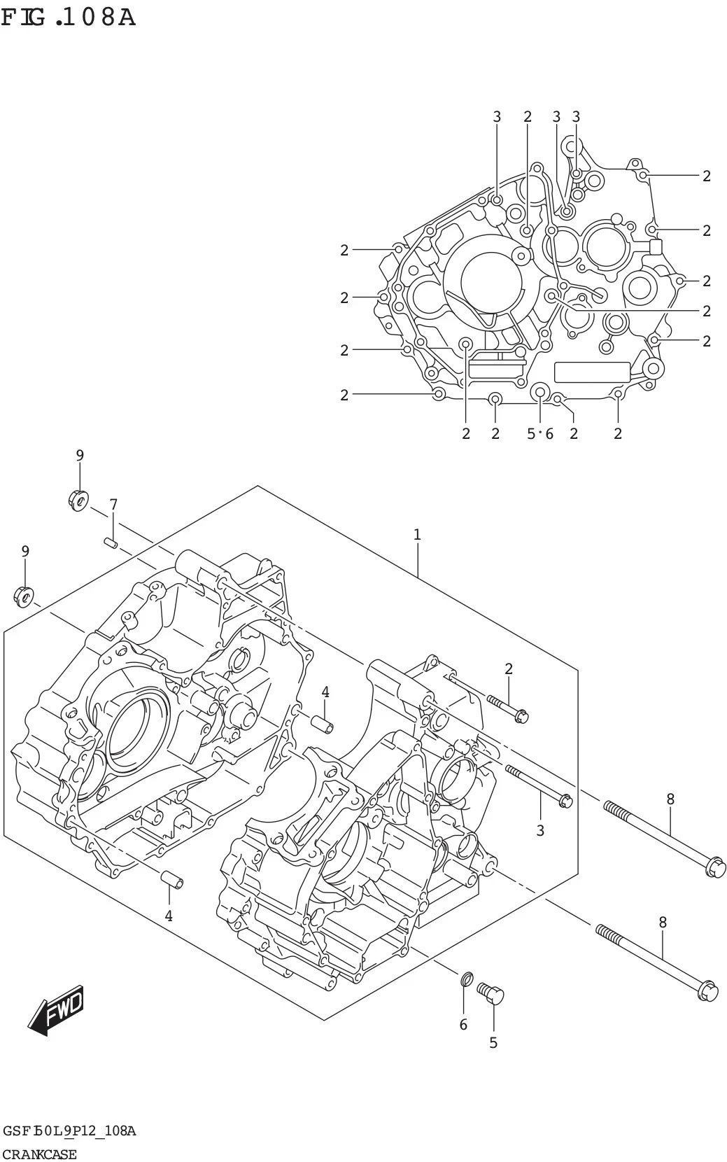 FIG. 108A CRANKCASE
