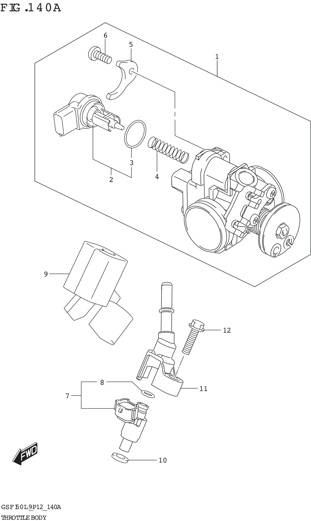 FIG. 140A THROTTLE BODY