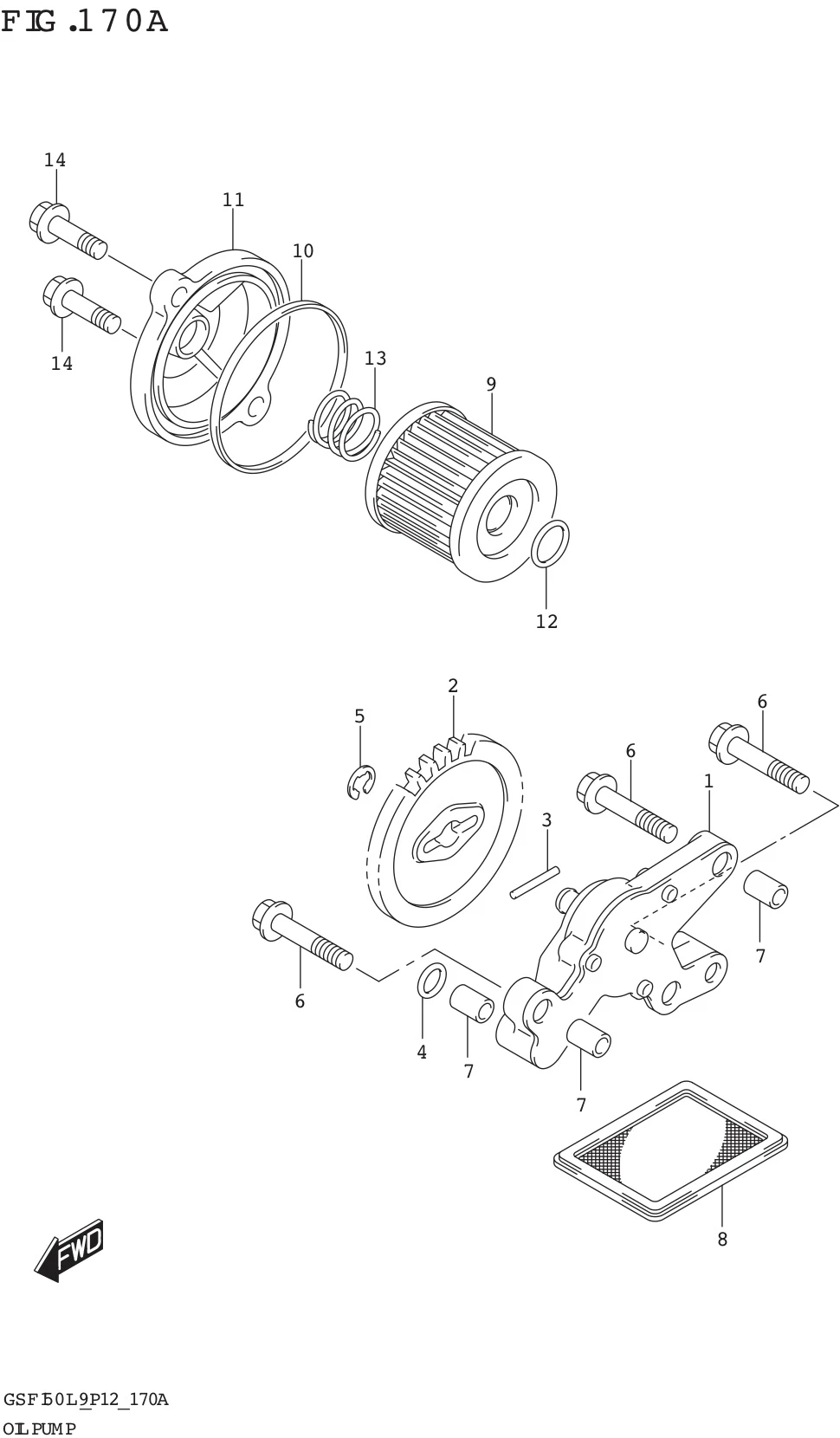 FIG. 170A OIL PUMP