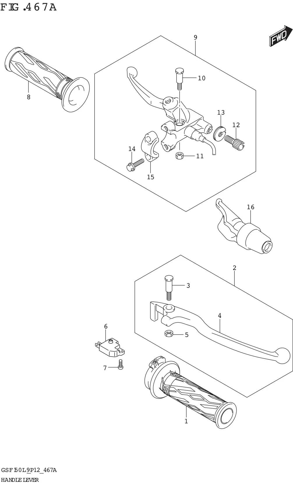 FIG. 467A HANDLE LEVER