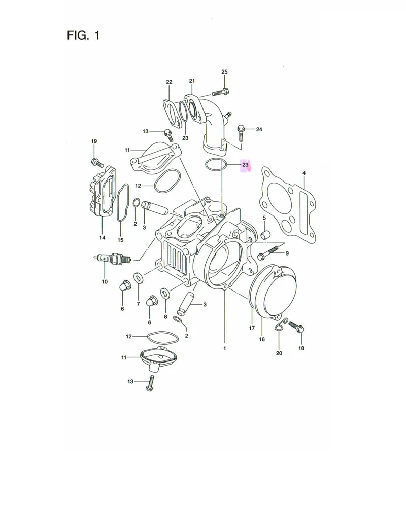 FIG 1 CYLINDER HEAD