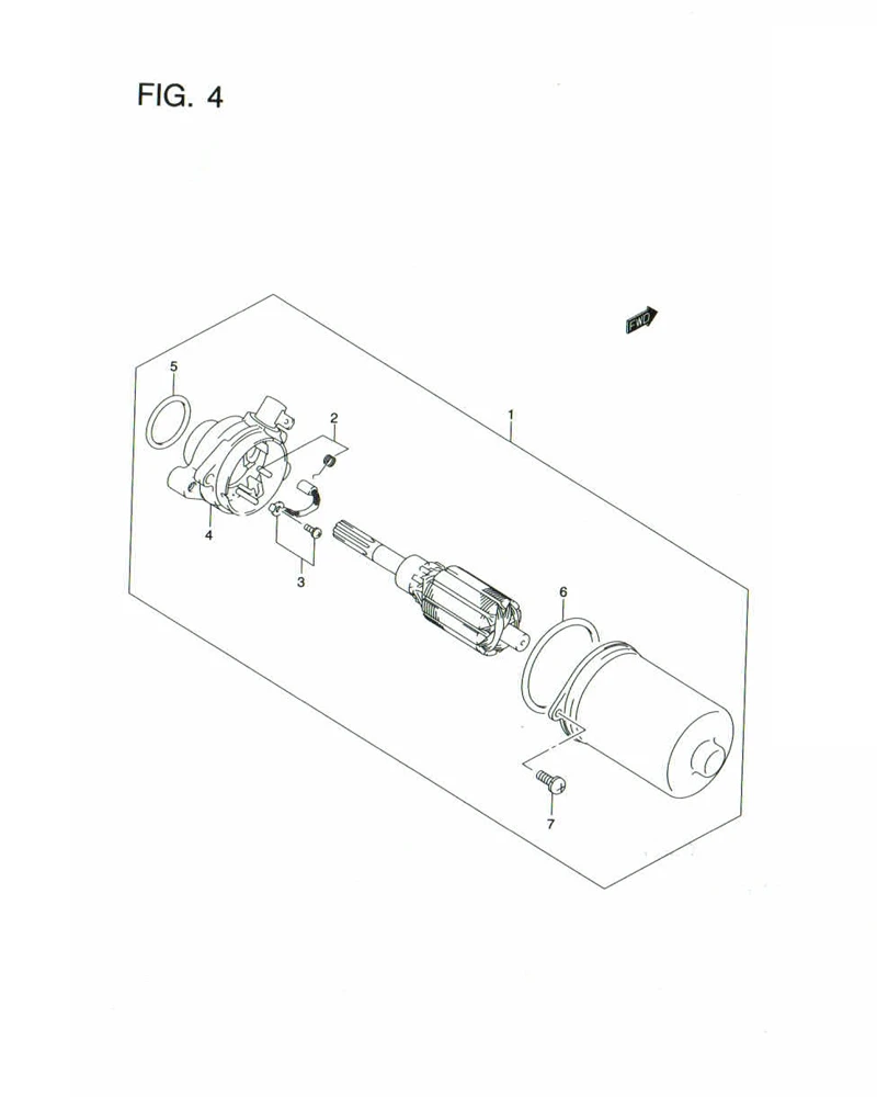 FIG. 4 STARTER MOTOR