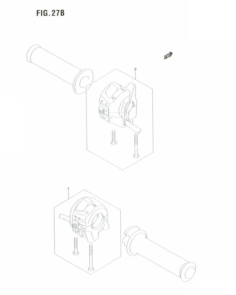 FIG. 27B HANDLE SWITCH (MODEL K6)