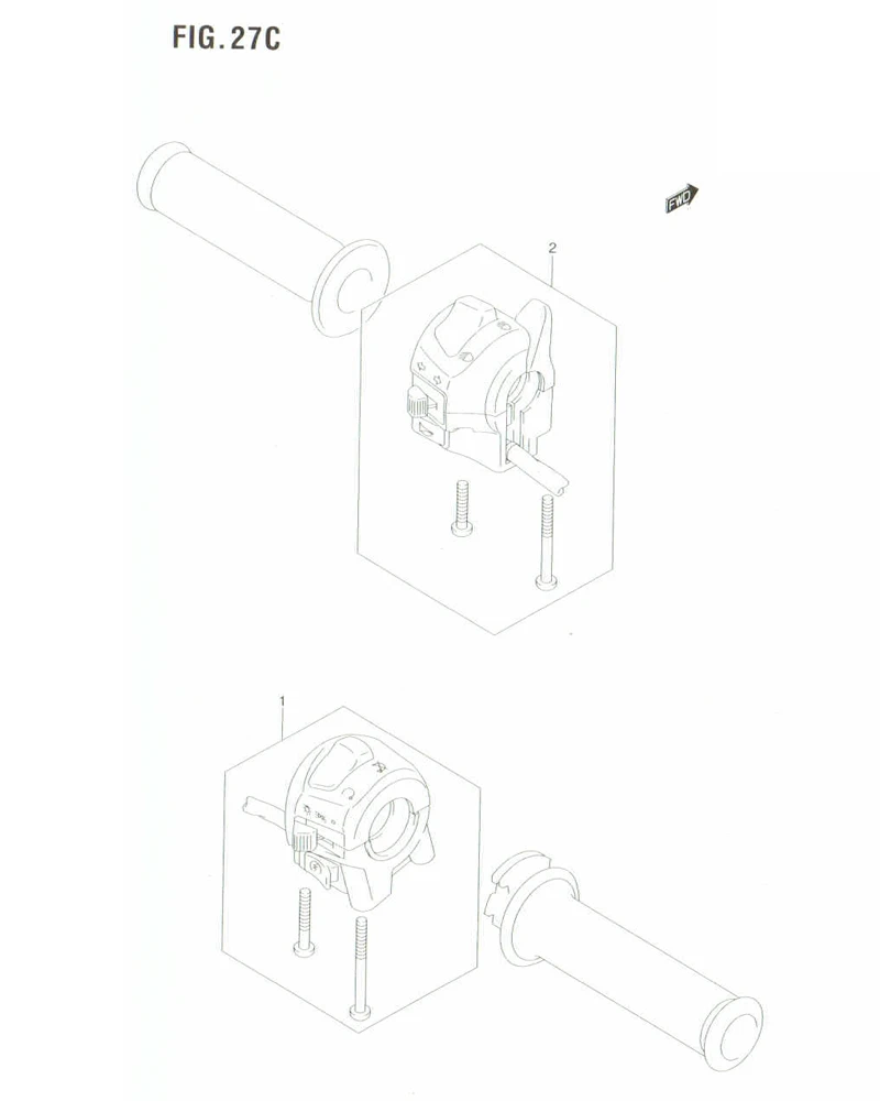 FIG. 27C HANDLE SWITCH (MODEL K7)