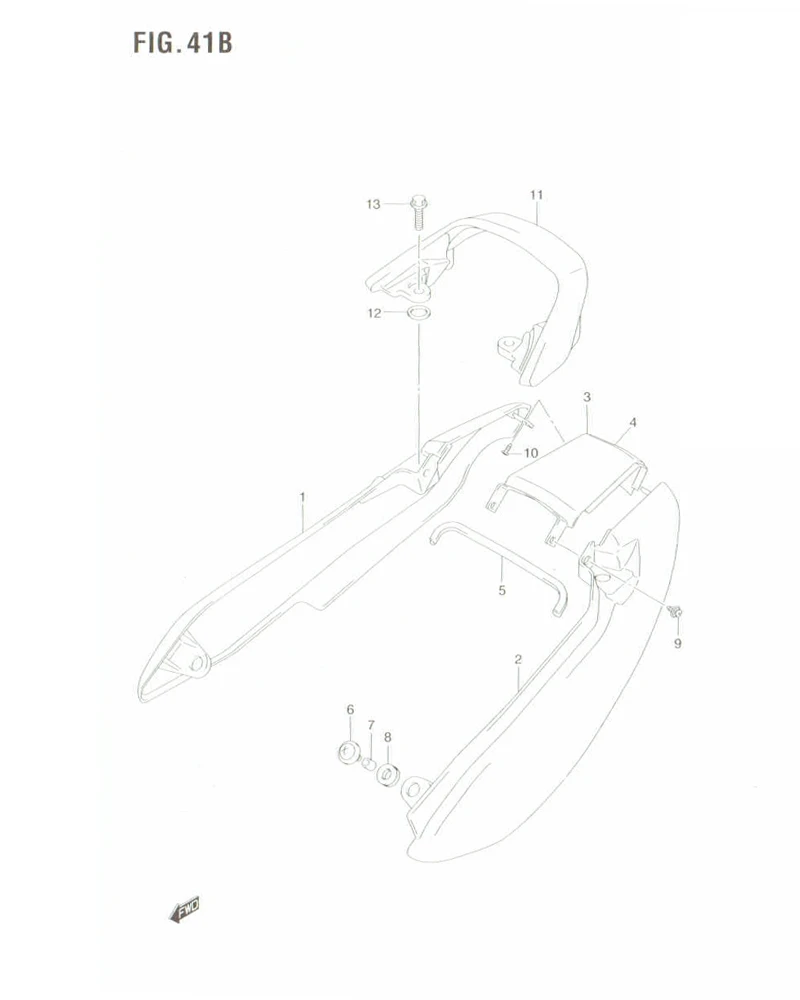 FIG. 41B SEAT TAIL COVER (EN125-2AZK7)