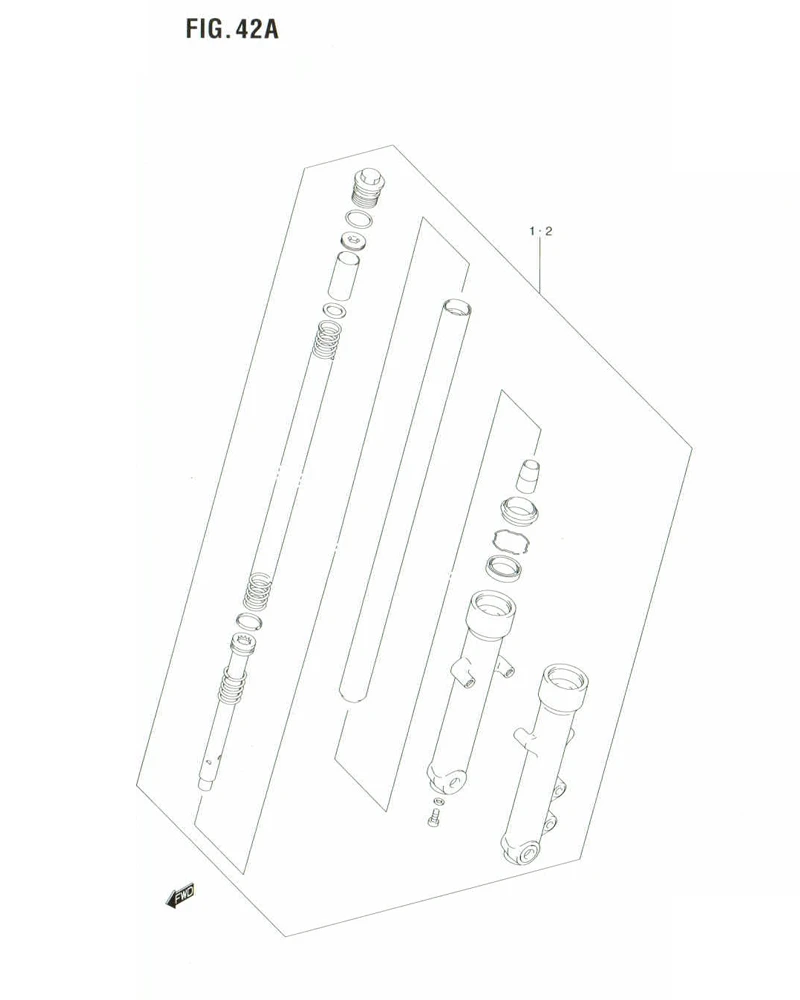 FIG. 42A FRONT DAMPER (MODEL K7)