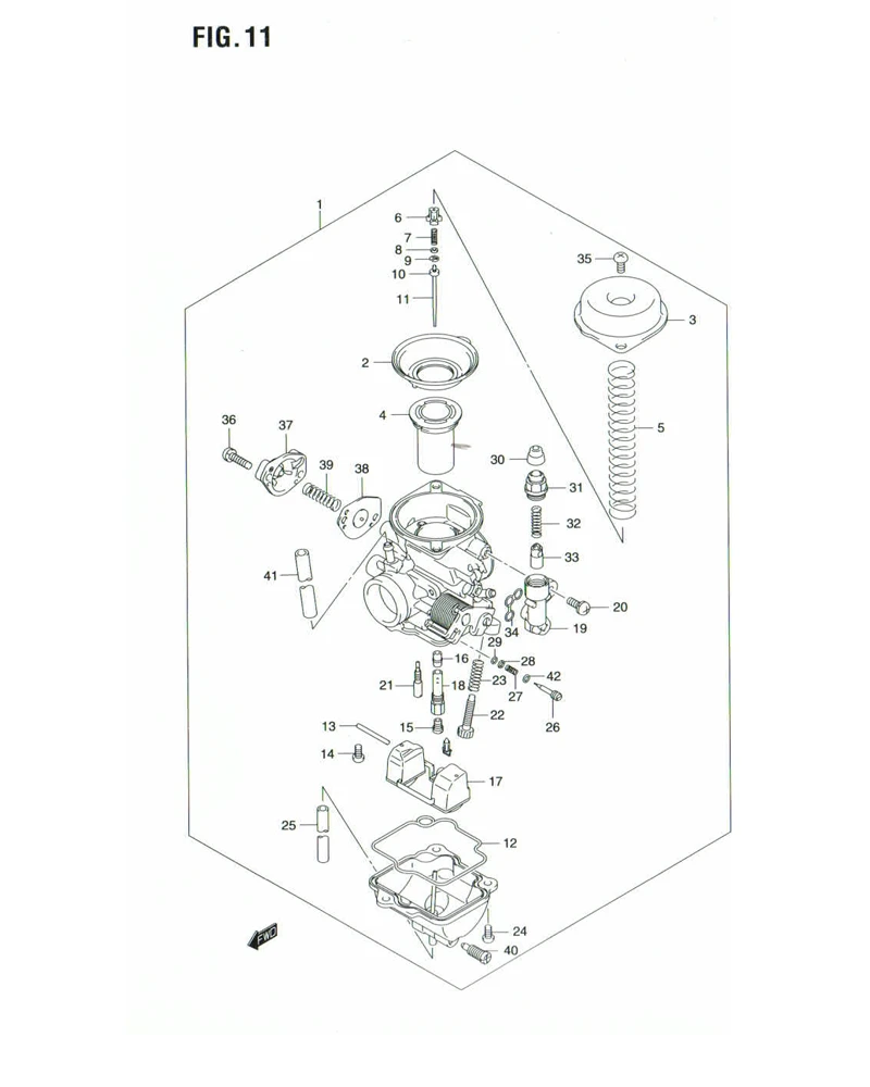 FIG. 11 CARBURETOR
