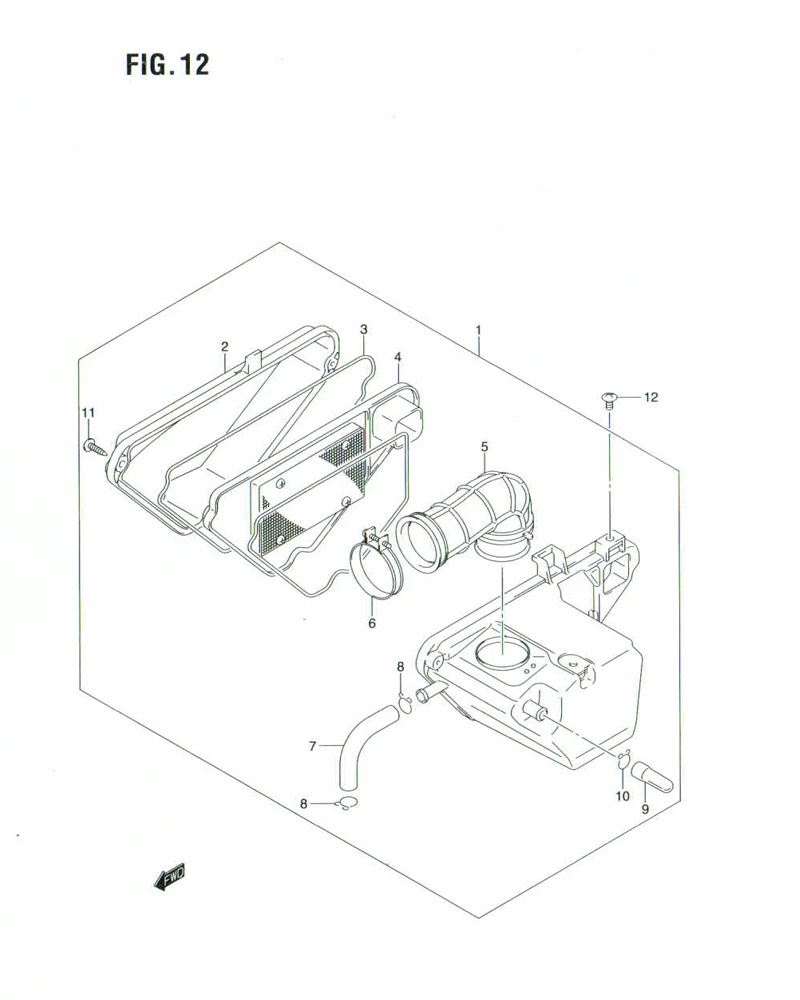 FIG. 12 AIR CLEANER