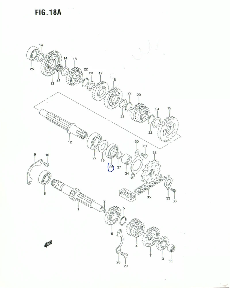 FIG. 18A - TRANSMISSION (MODEL K9)