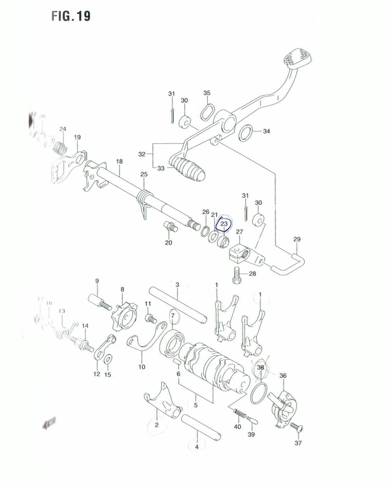 FIG. 19 GEAR SHIFTING