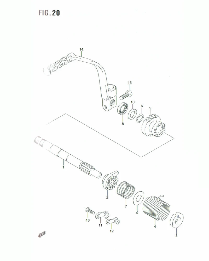 FIG. 20 KICK STARTER