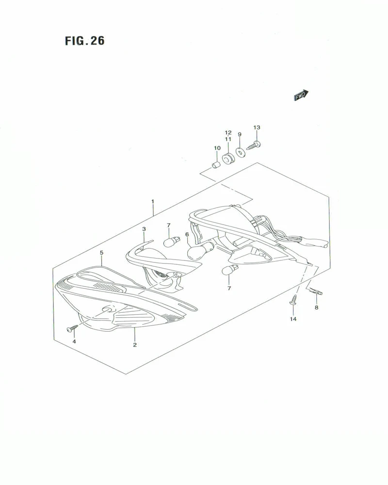 FIG. 26 REAR COMBINATION LAMP