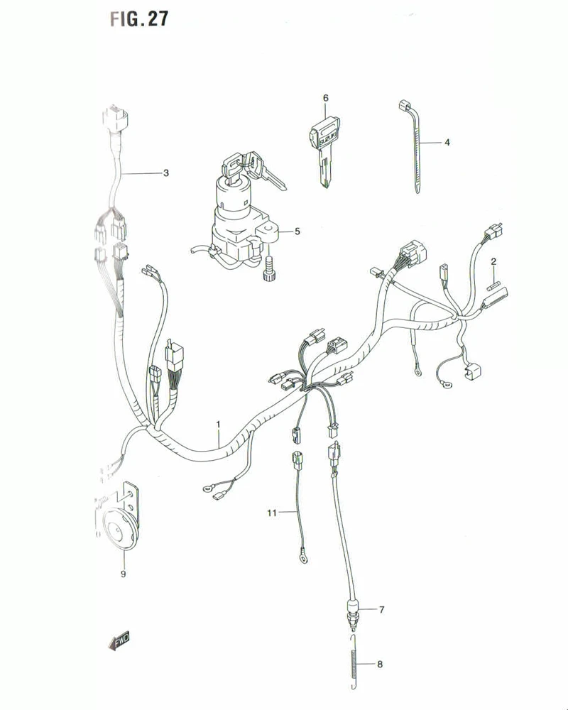 FIG. 27 WIRING HARNESS (FU150SCK3/SCK6)