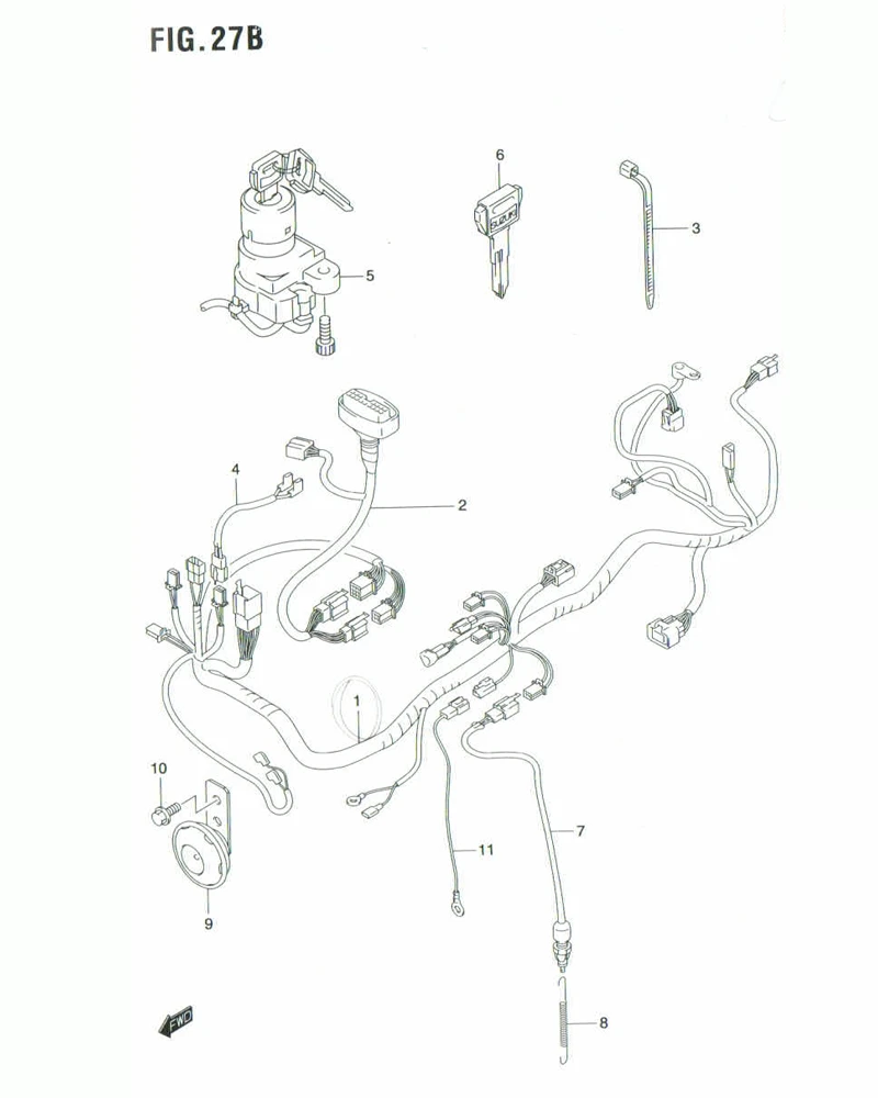 FIG. 27B WIRING HARNESS (FU150SCDK9)