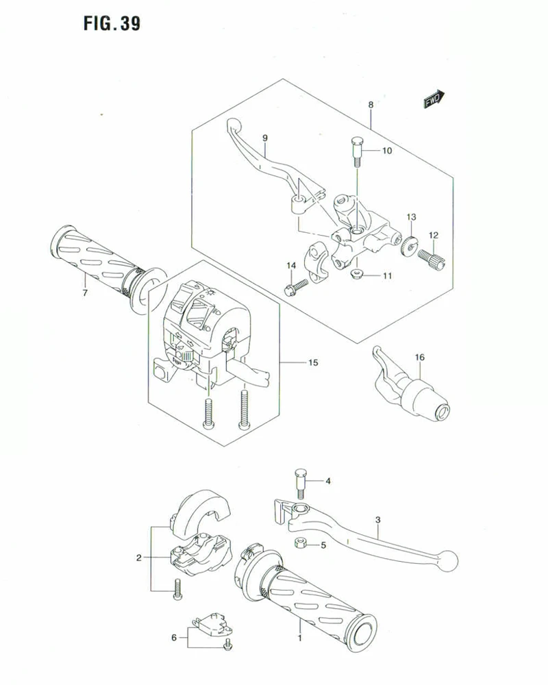 FIG. 39 HANDLE LEVER