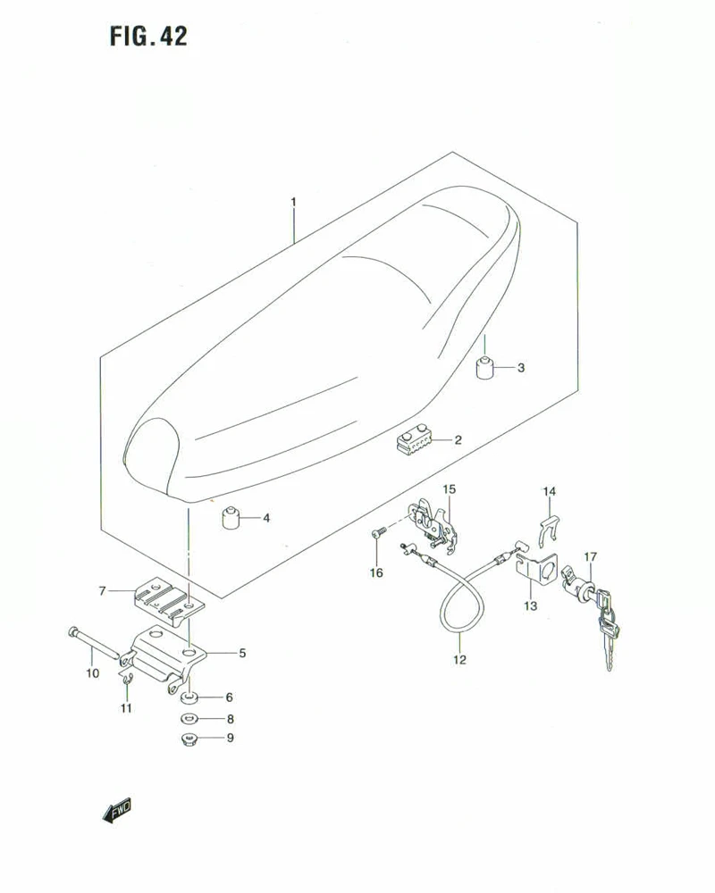 FIG. 42 SEAT