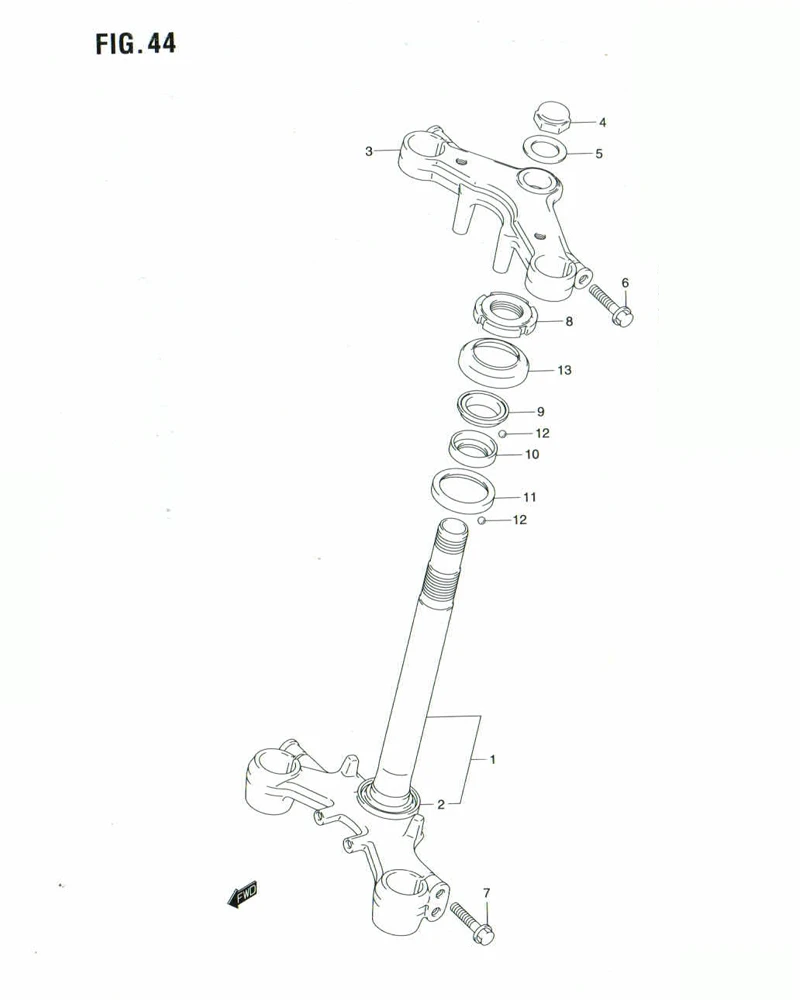 FIG. 44 STEERING STEM