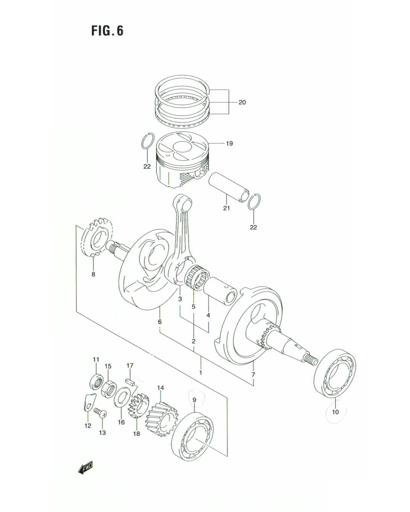 FIG. 6 CRANKSHAFT