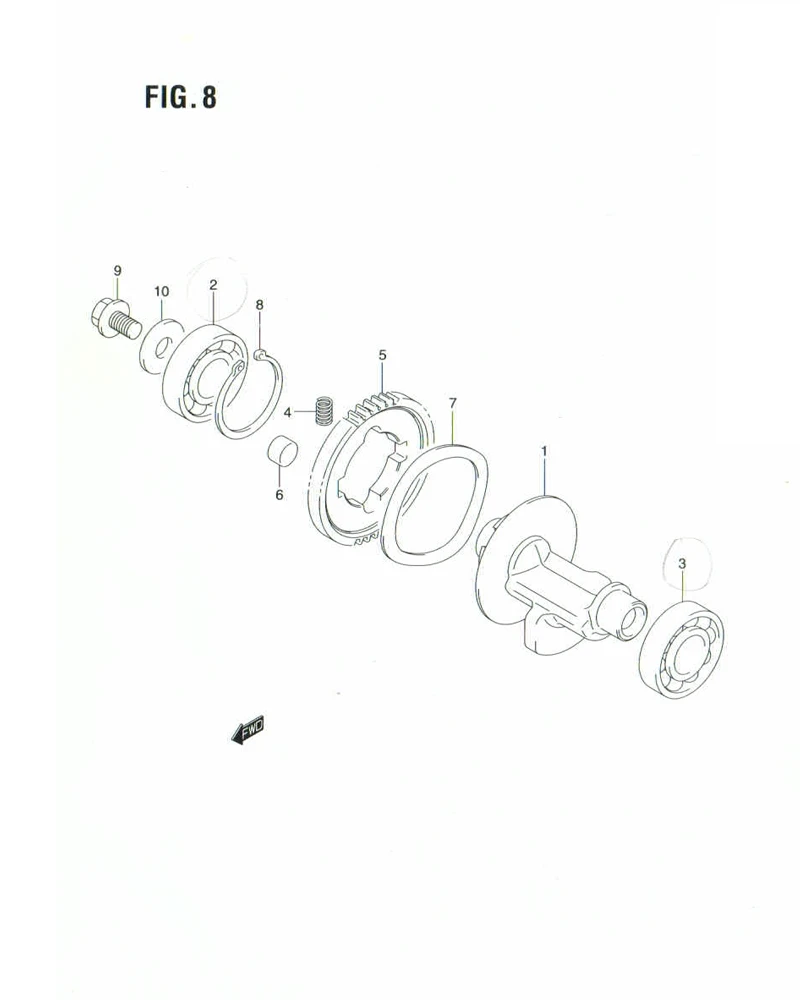 FIG. 8 CRANK BALANCER