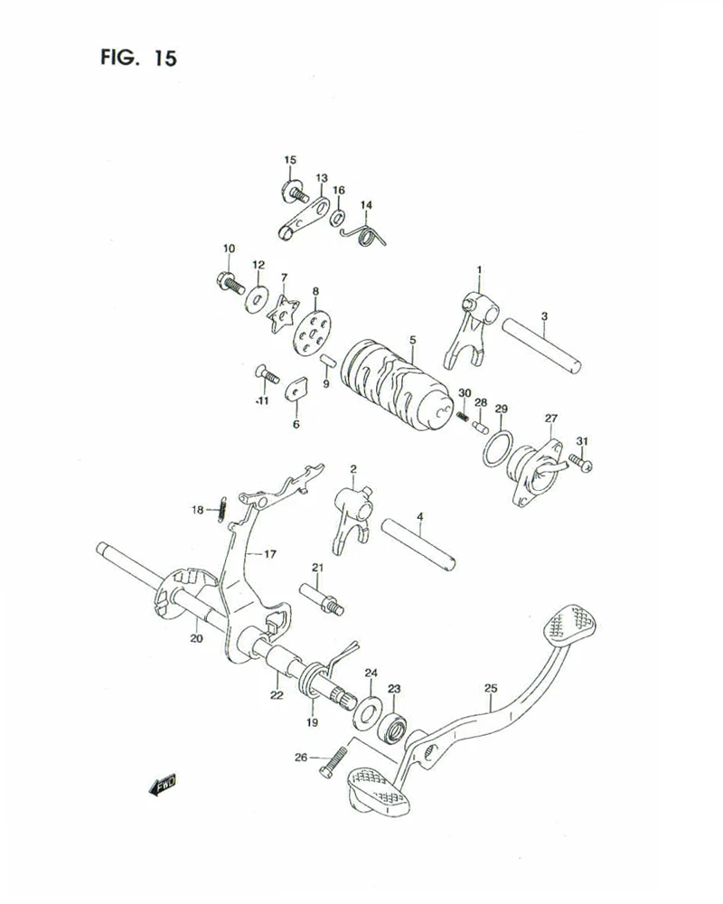 FIG. 15 GEAR SHIFTING