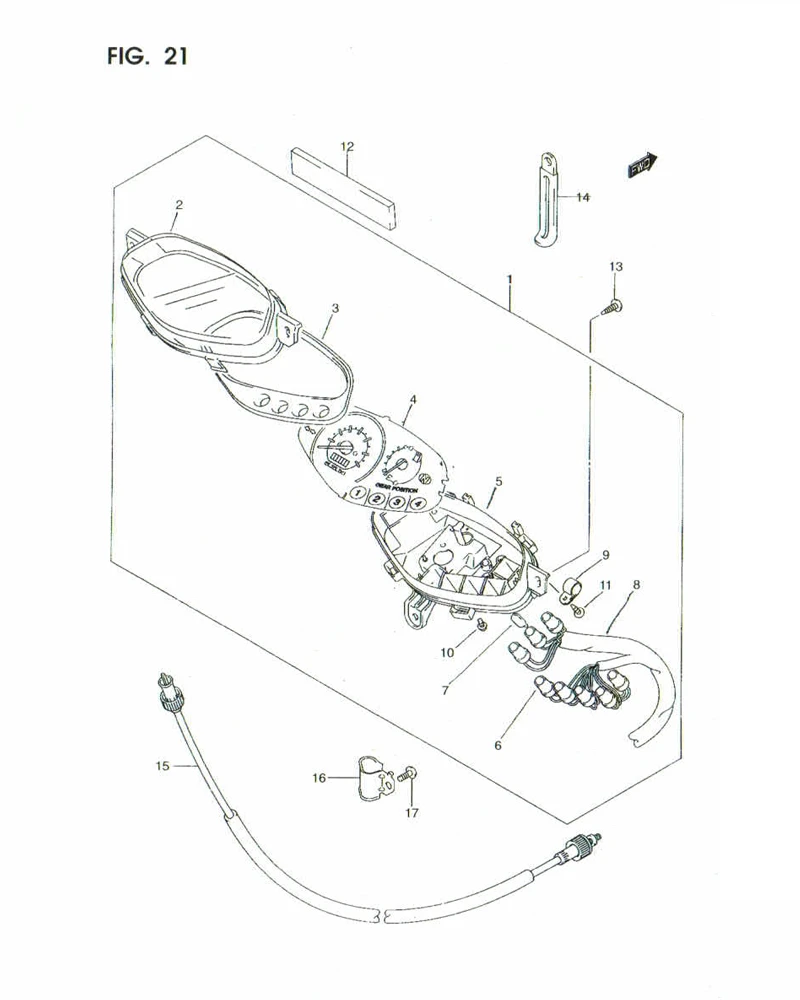 FIG. 21 SPEEDOMETER