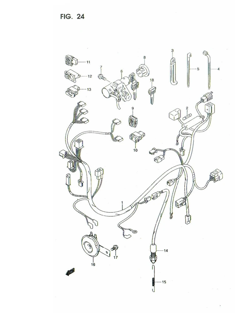 FIG. 24 WIRING HARNESS