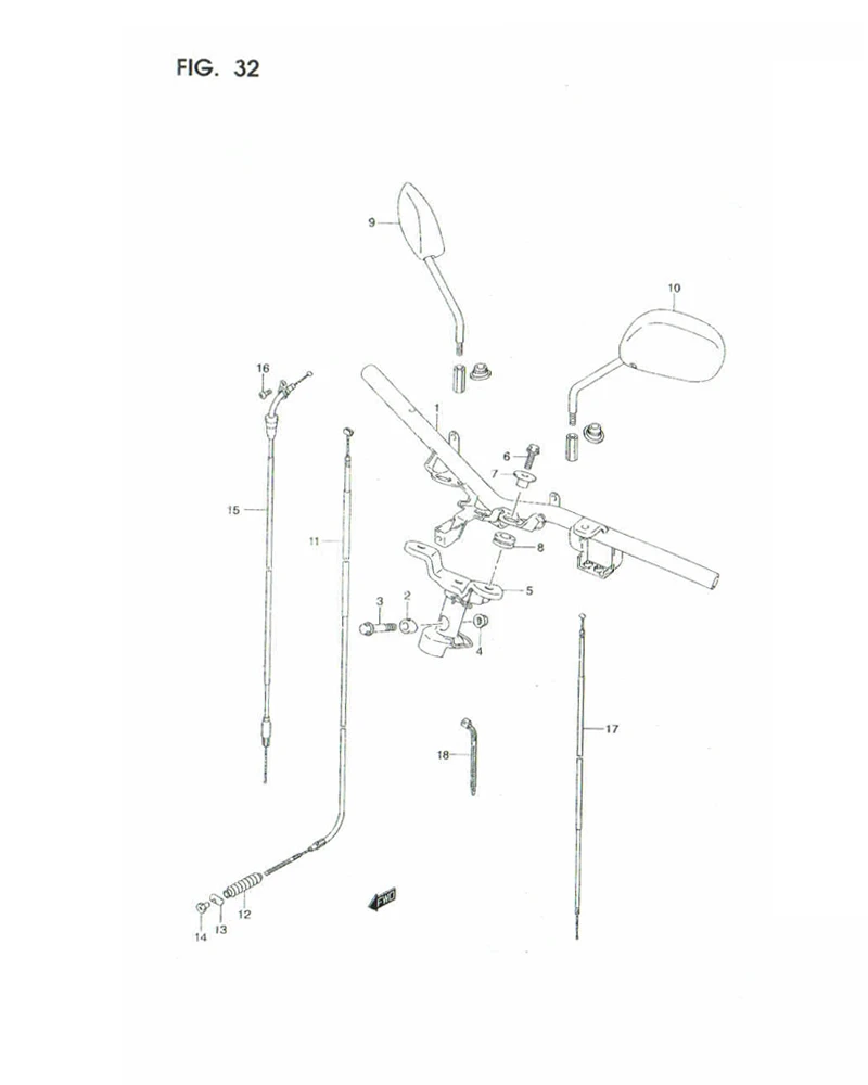FIG. 32 HANDLEBAR