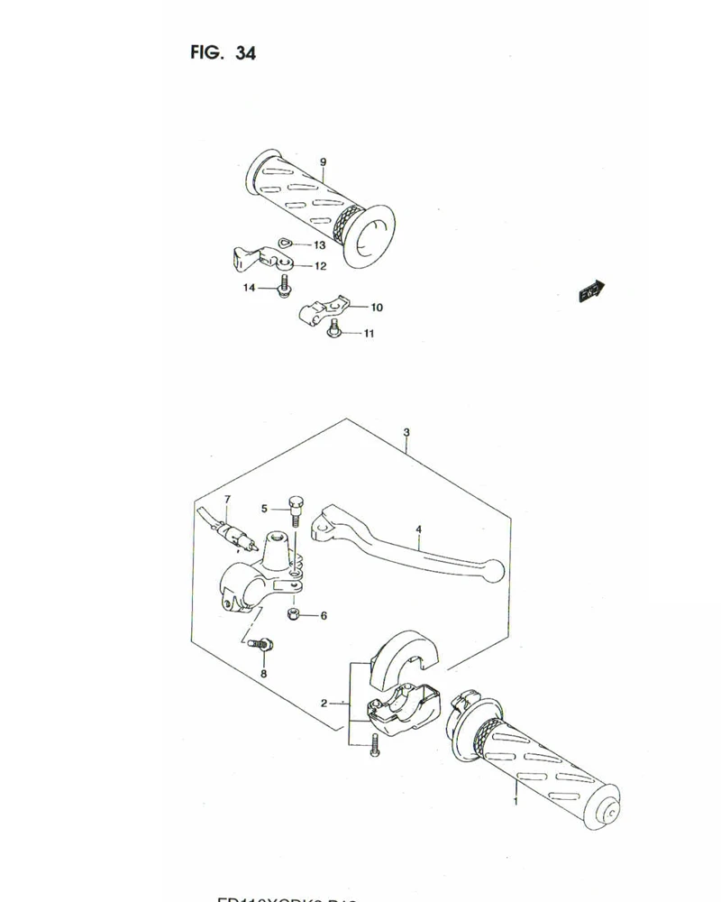 FIG. 34 HANDLE LEVER