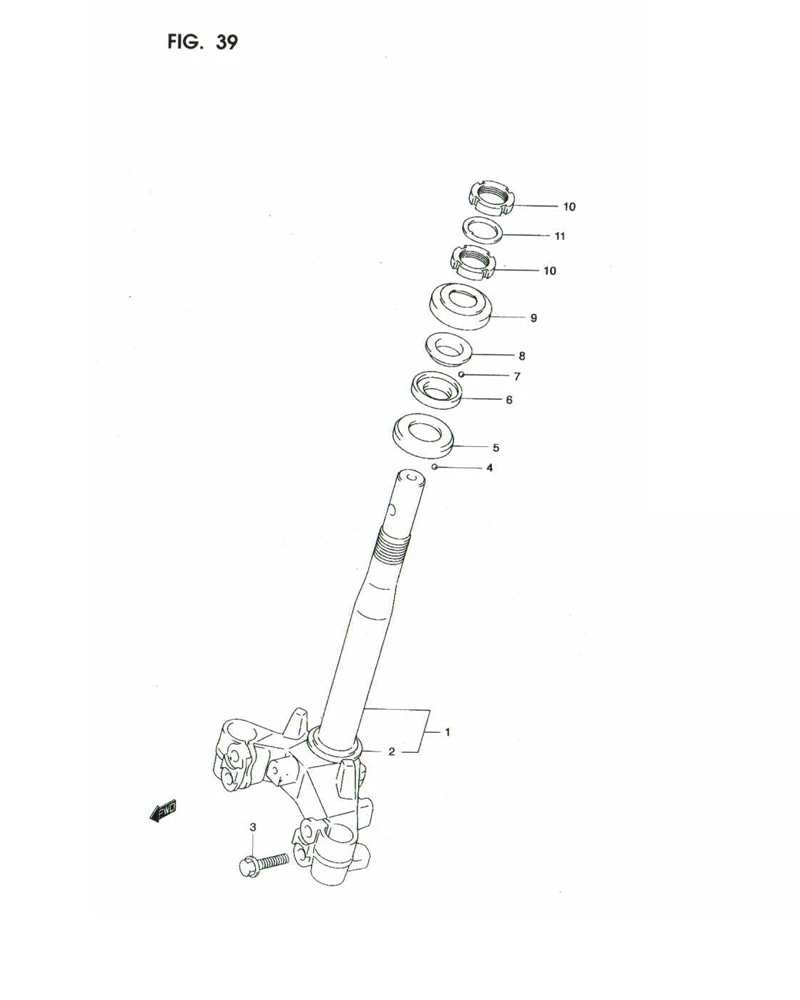 FIG. 39 FRONT FORK BRACKET