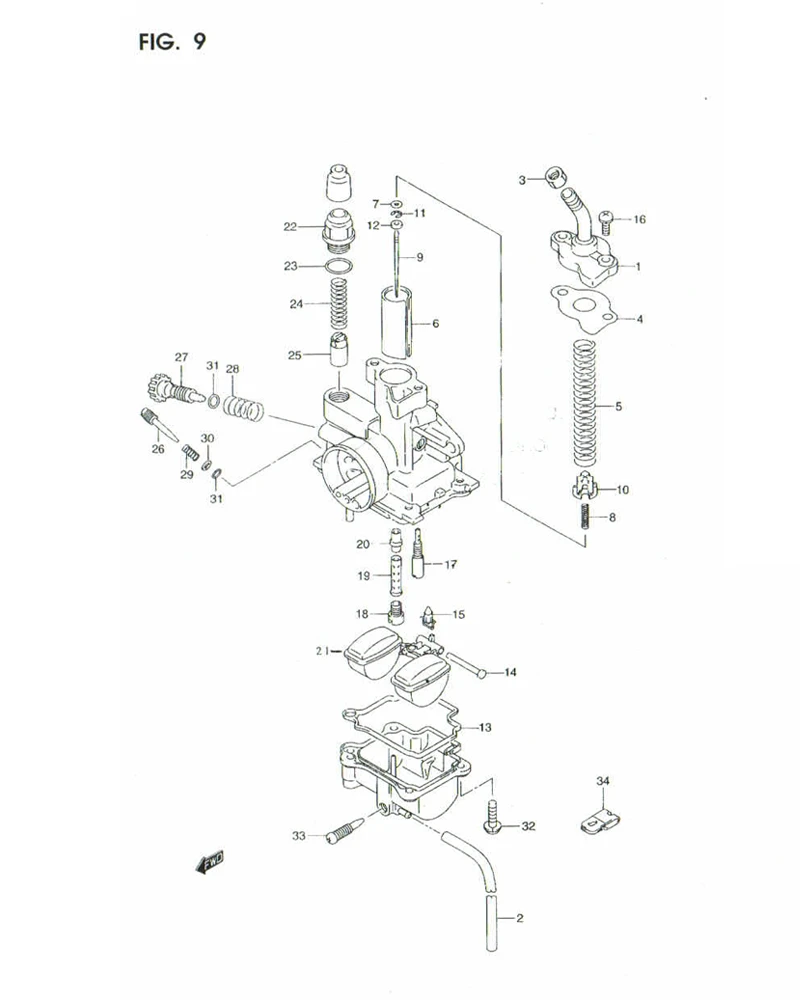 FIG. 9 CARBURETOR