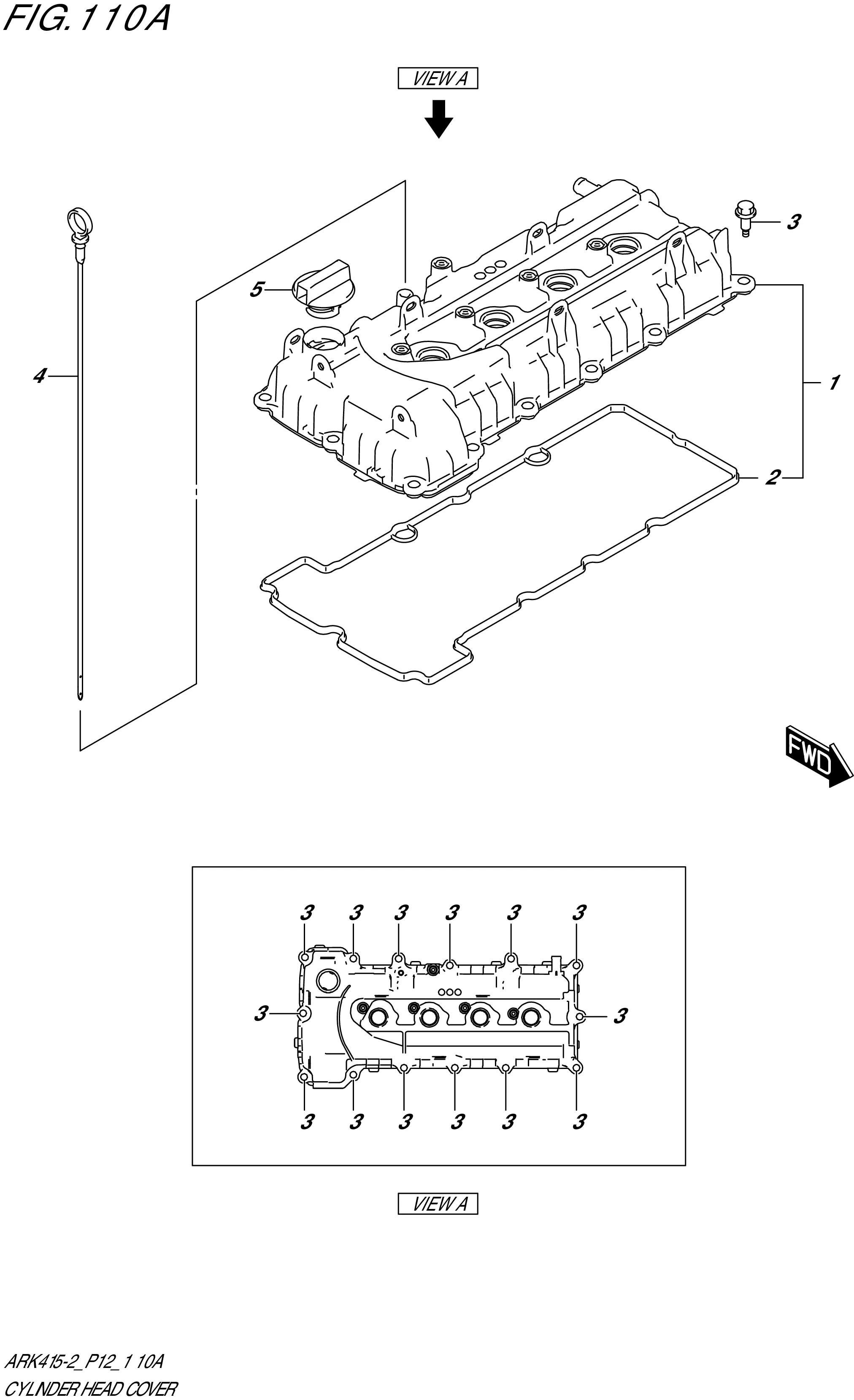FIG. 110A- CYLINDER HEAD COVER