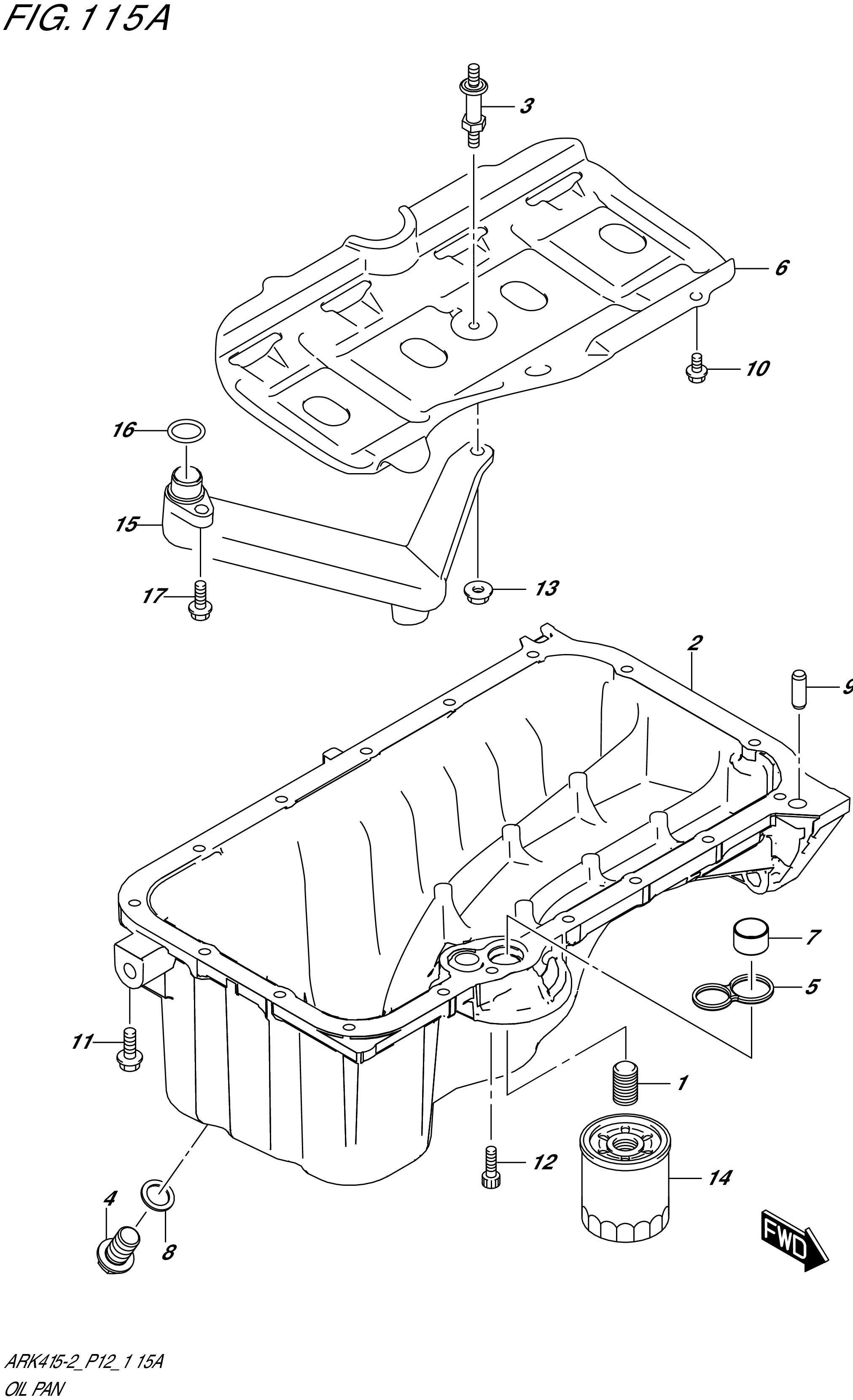 FIG. 115A- OIL PAN