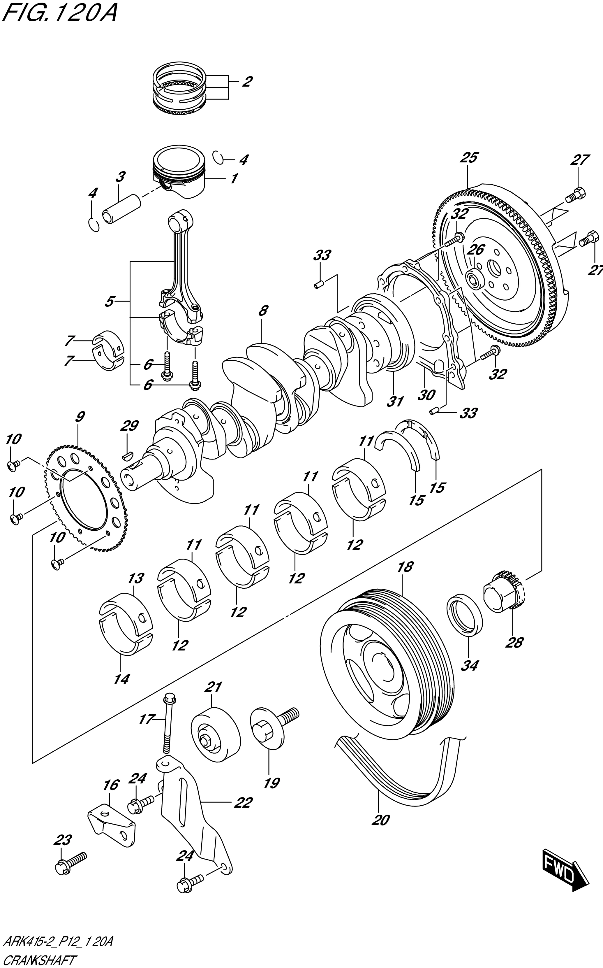 FIG. 120A- CRANKSHAFT