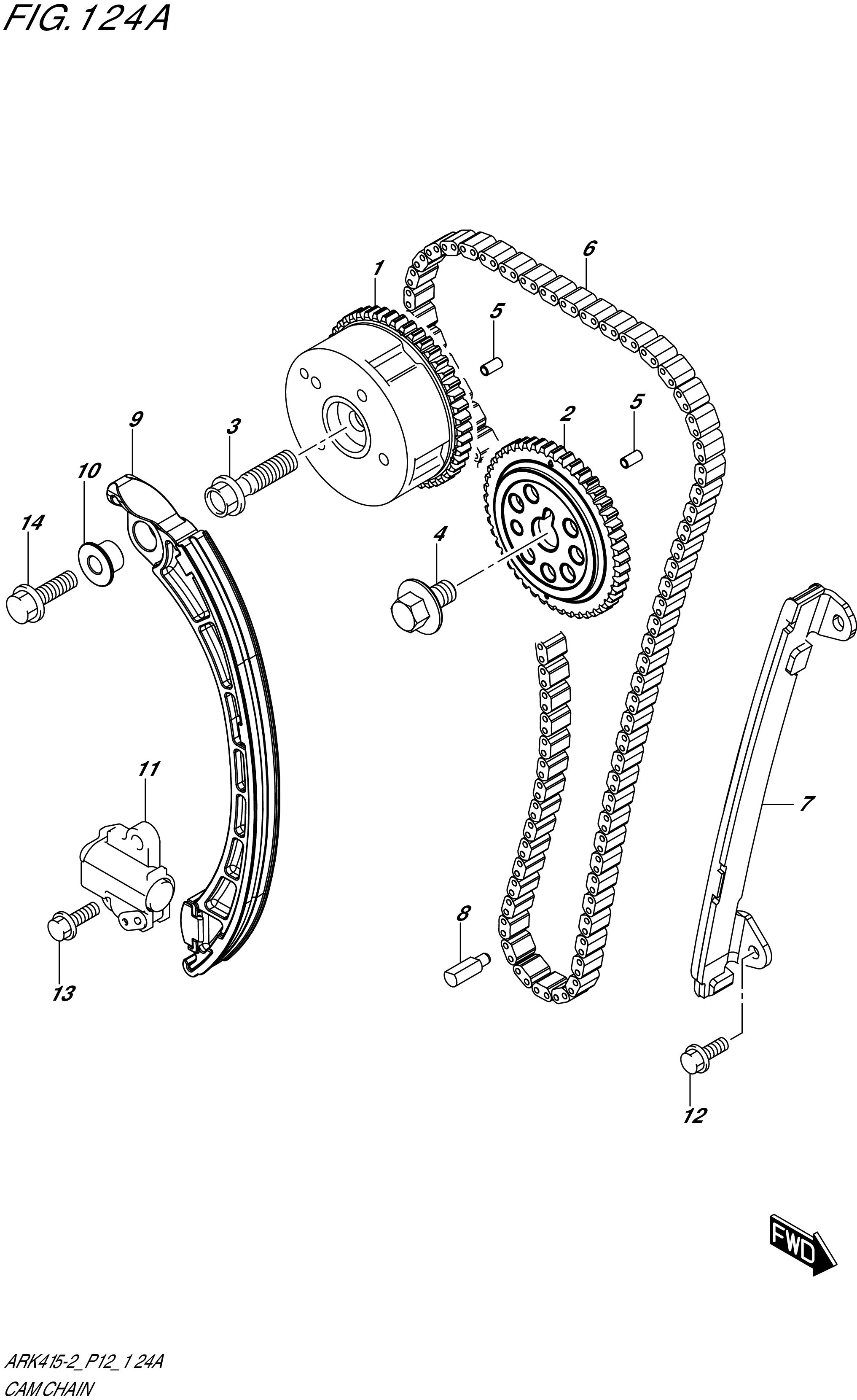 FIG. 124A- CAM CHAIN