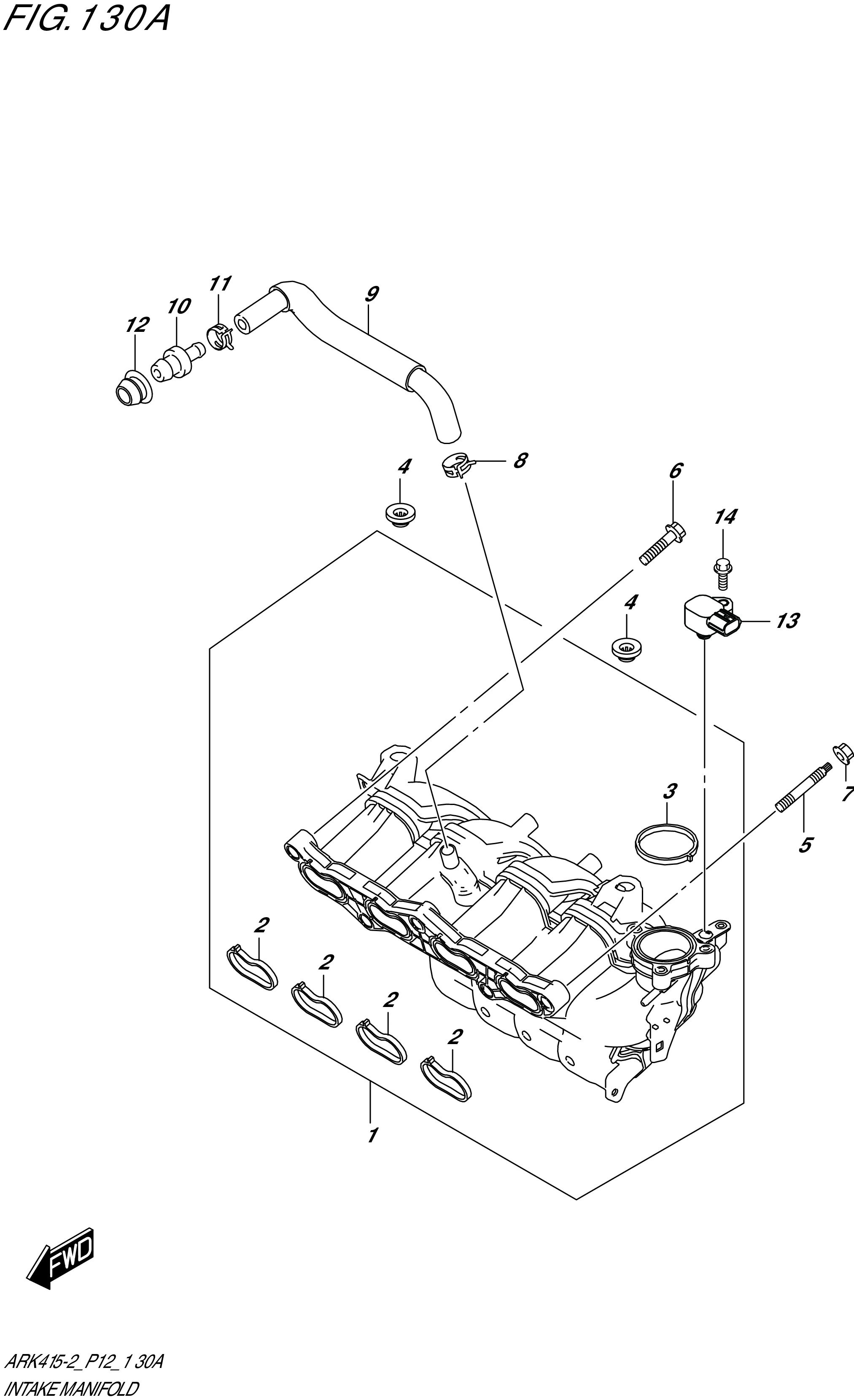FIG. 130A- INTAKE MANIFOLD