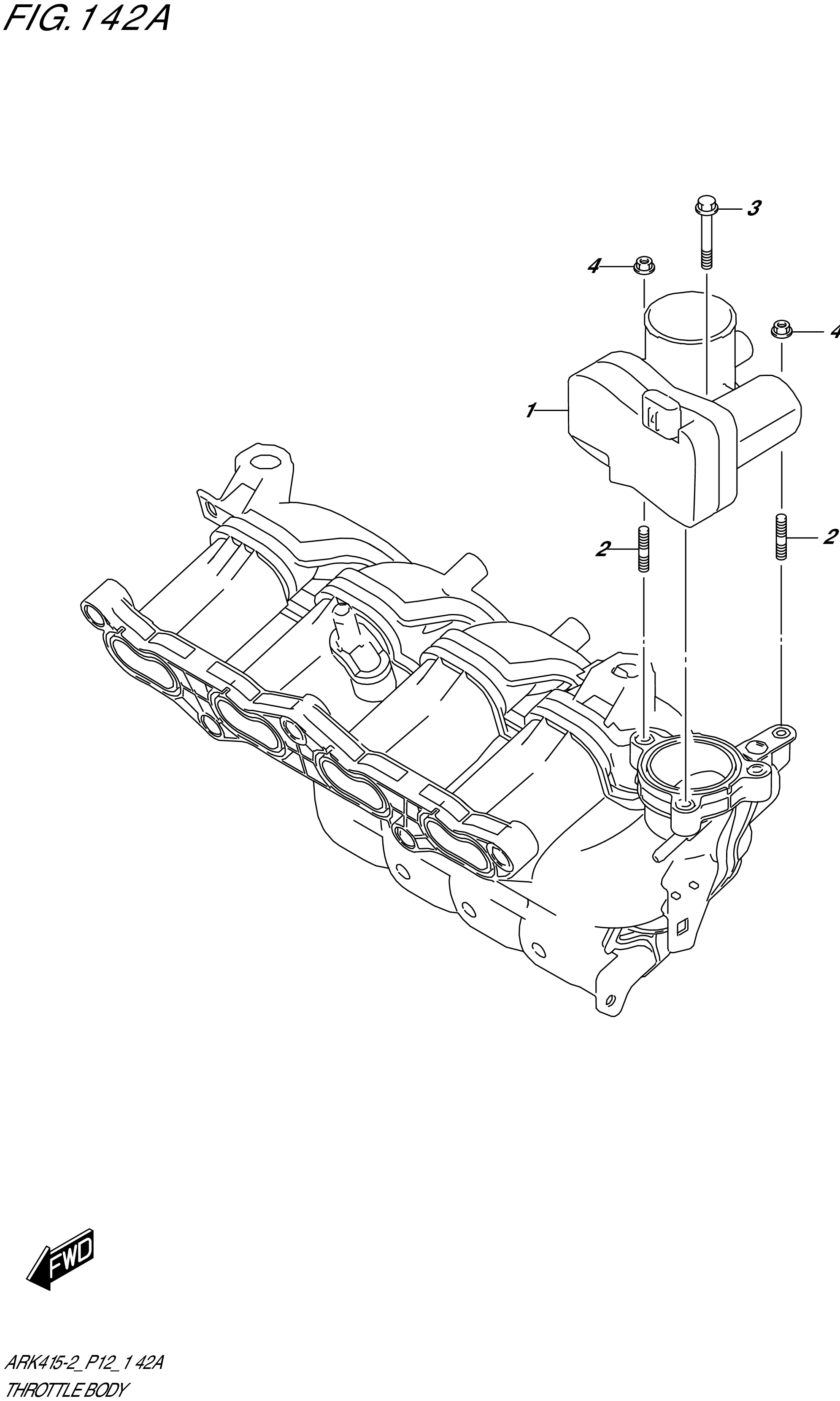 FIG. 142A- THROTTLE BODY