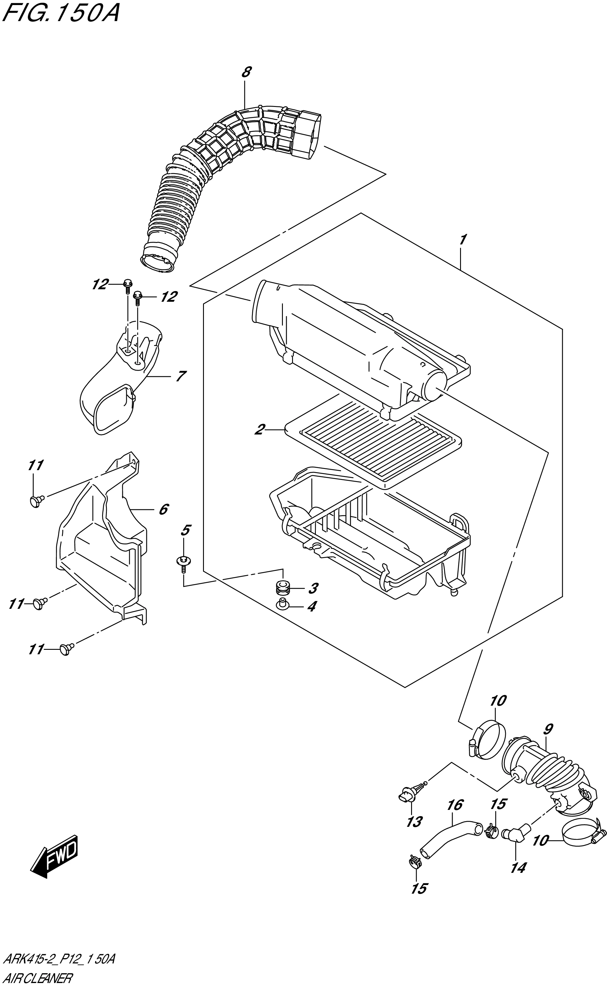 FIG. 150A- AIR CLEANER