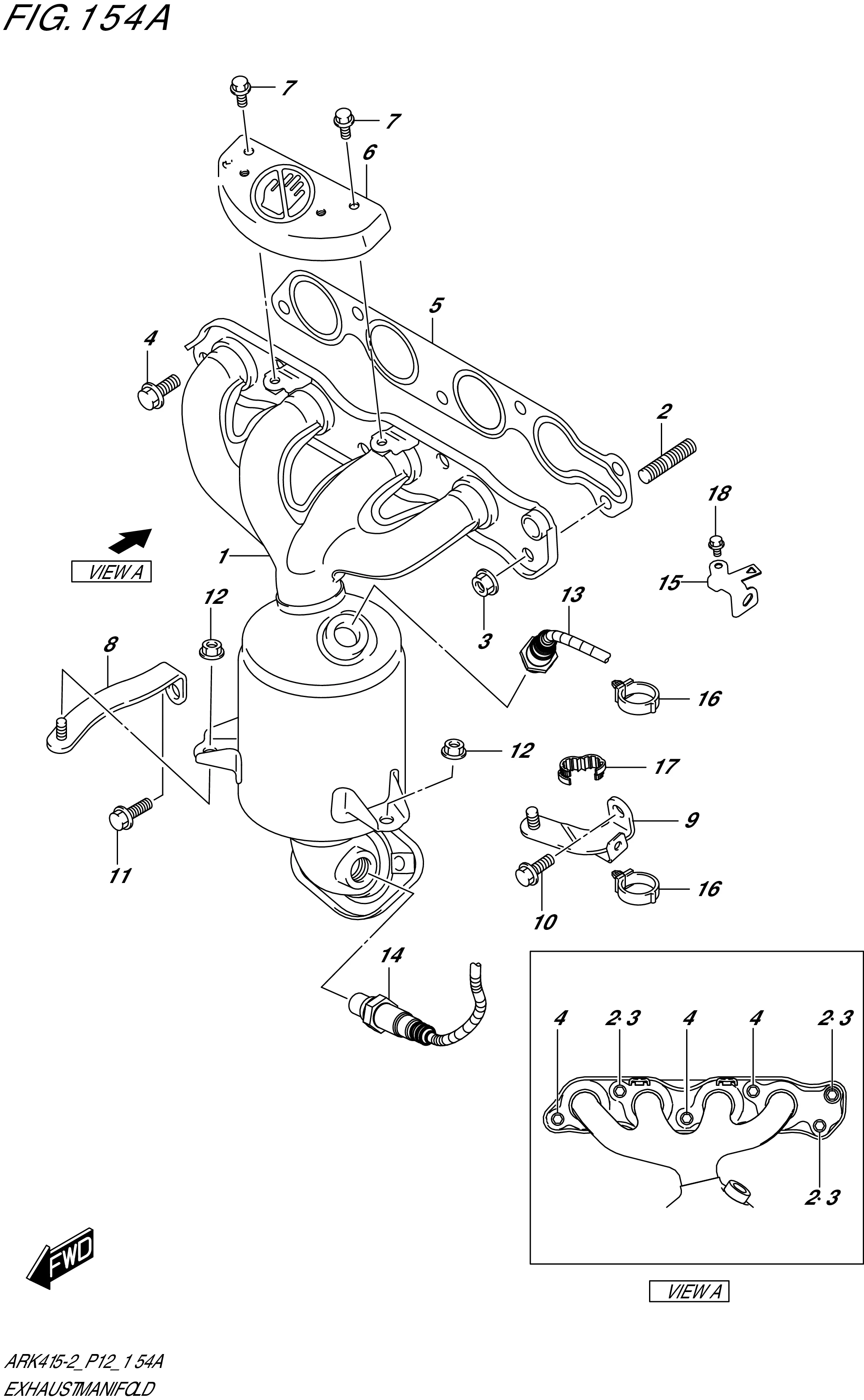 FIG. 154A- EXHAUST MANIFOLD