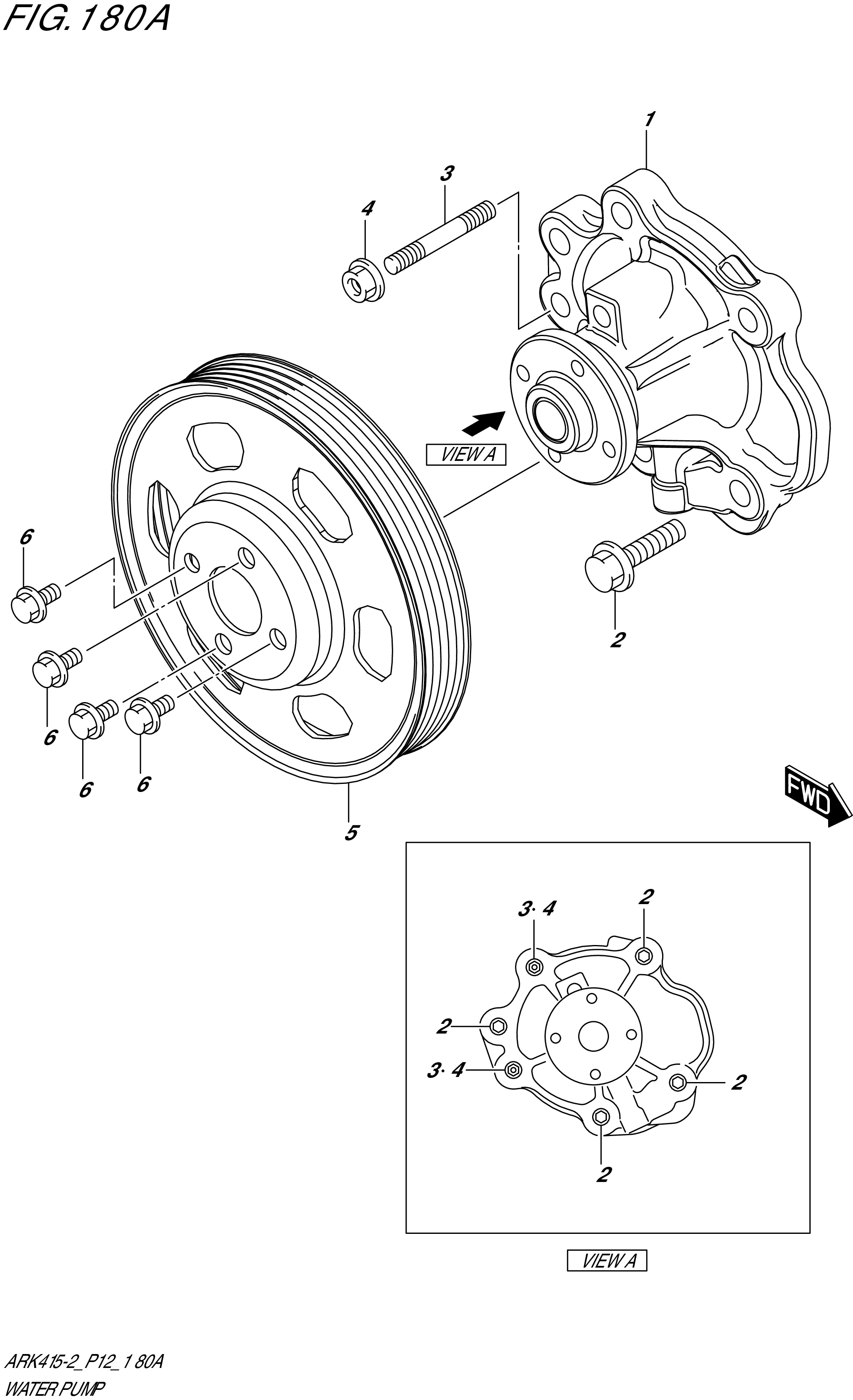 FIG. 180A- WATER PUMP