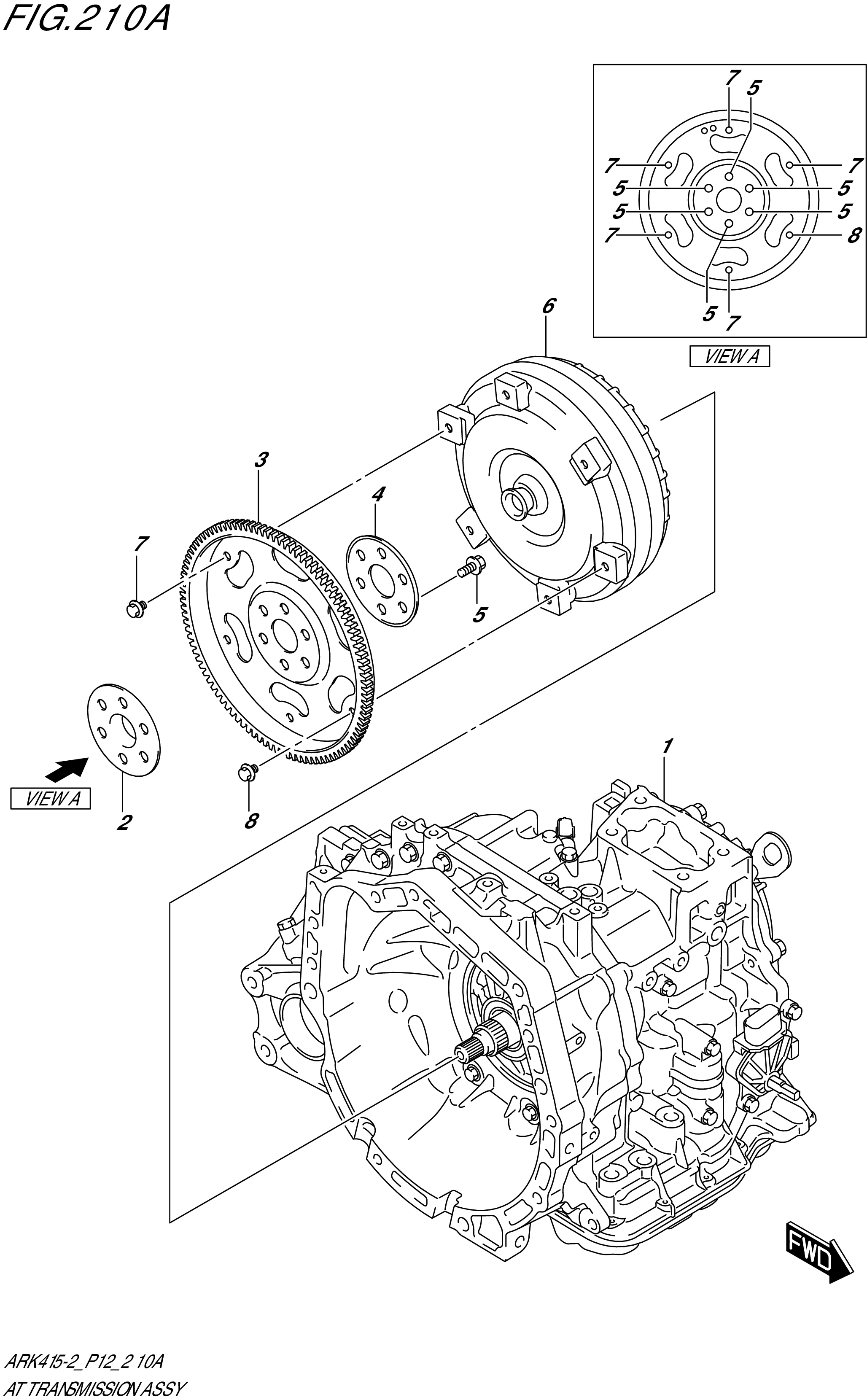 FIG. 210A- AT TRANSMISSION ASSY (4AT)