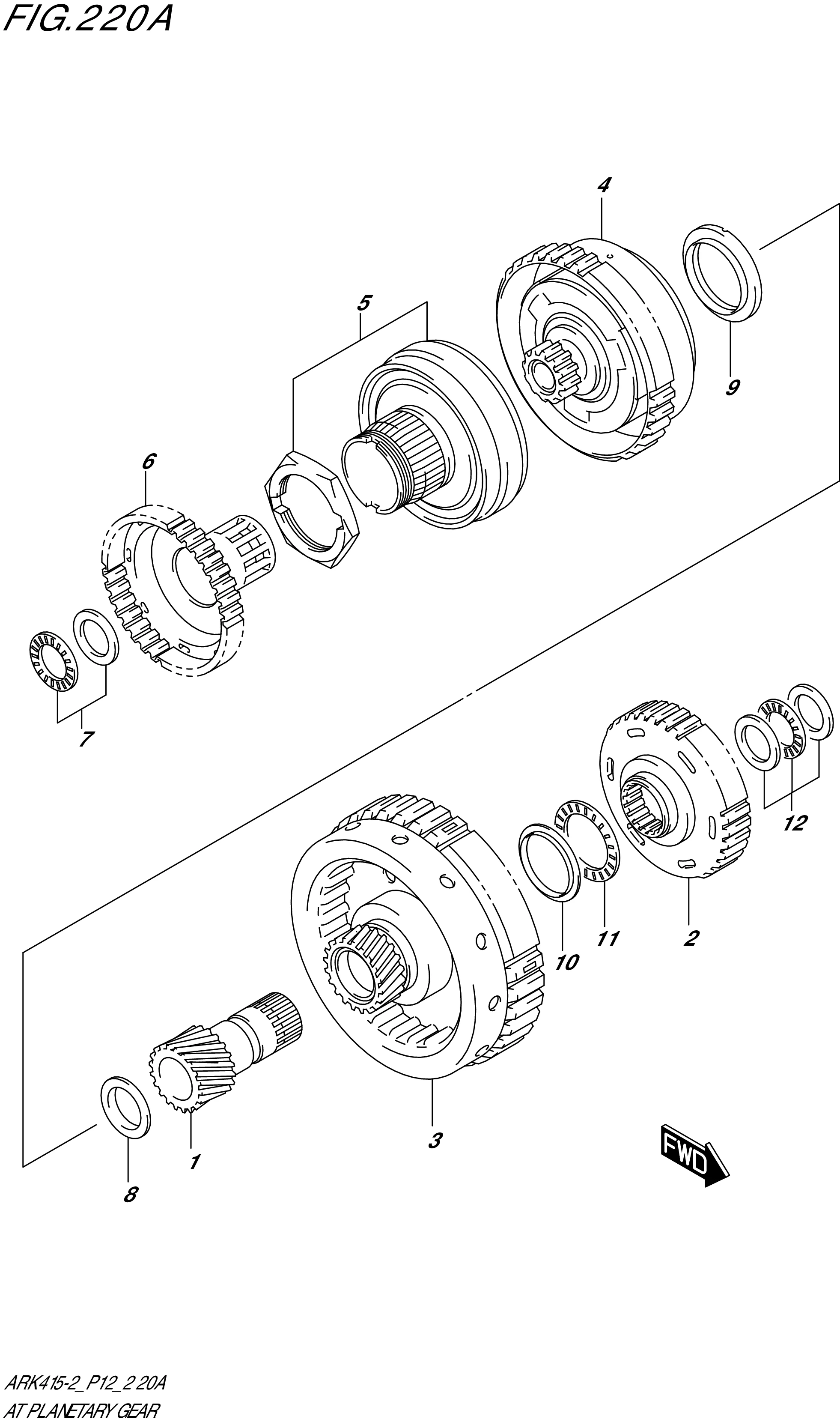 FIG. 220A- AT PLANETARY GEAR (4AT)