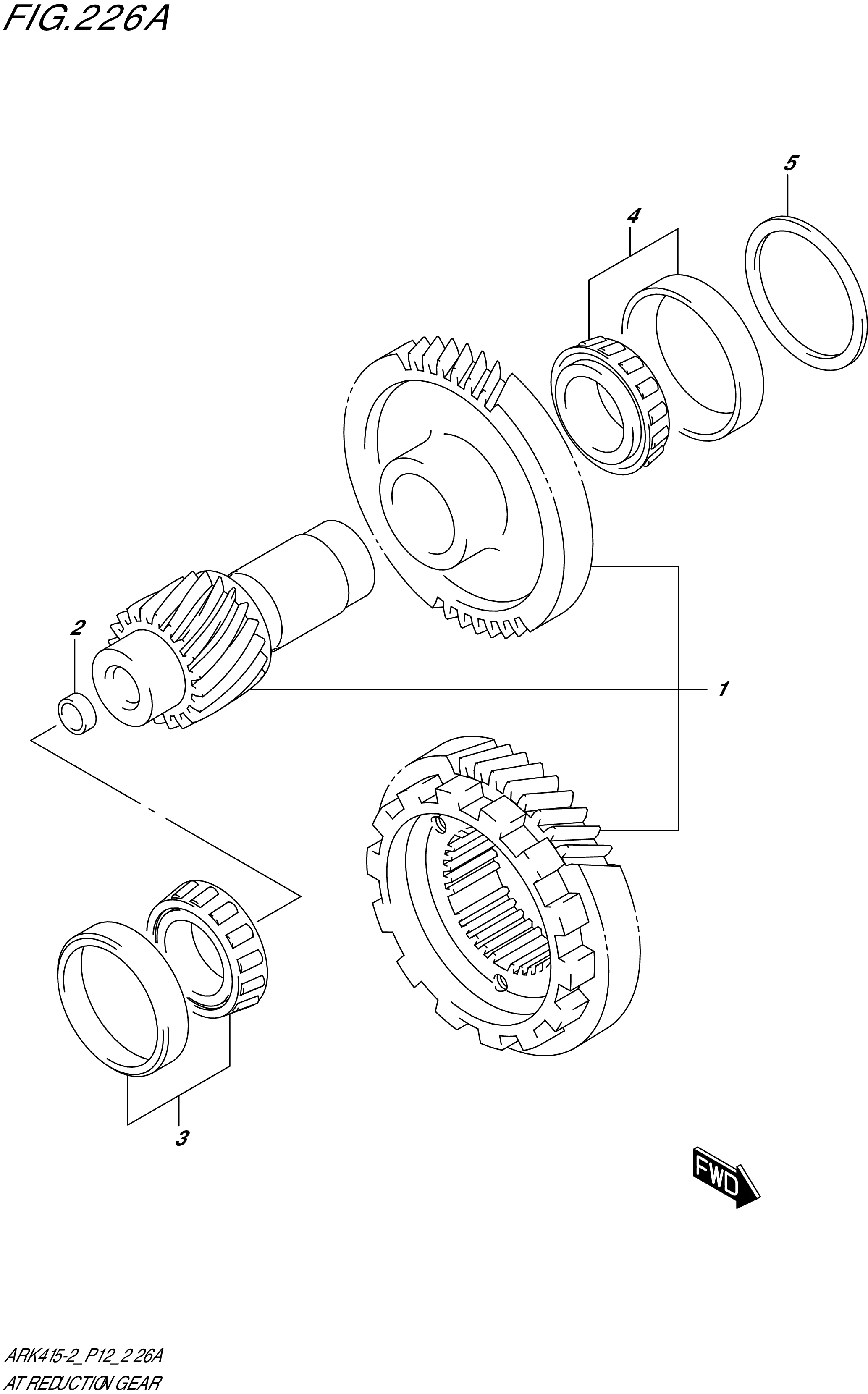 FIG. 226A- AT REDUCTION GEAR (4AT)