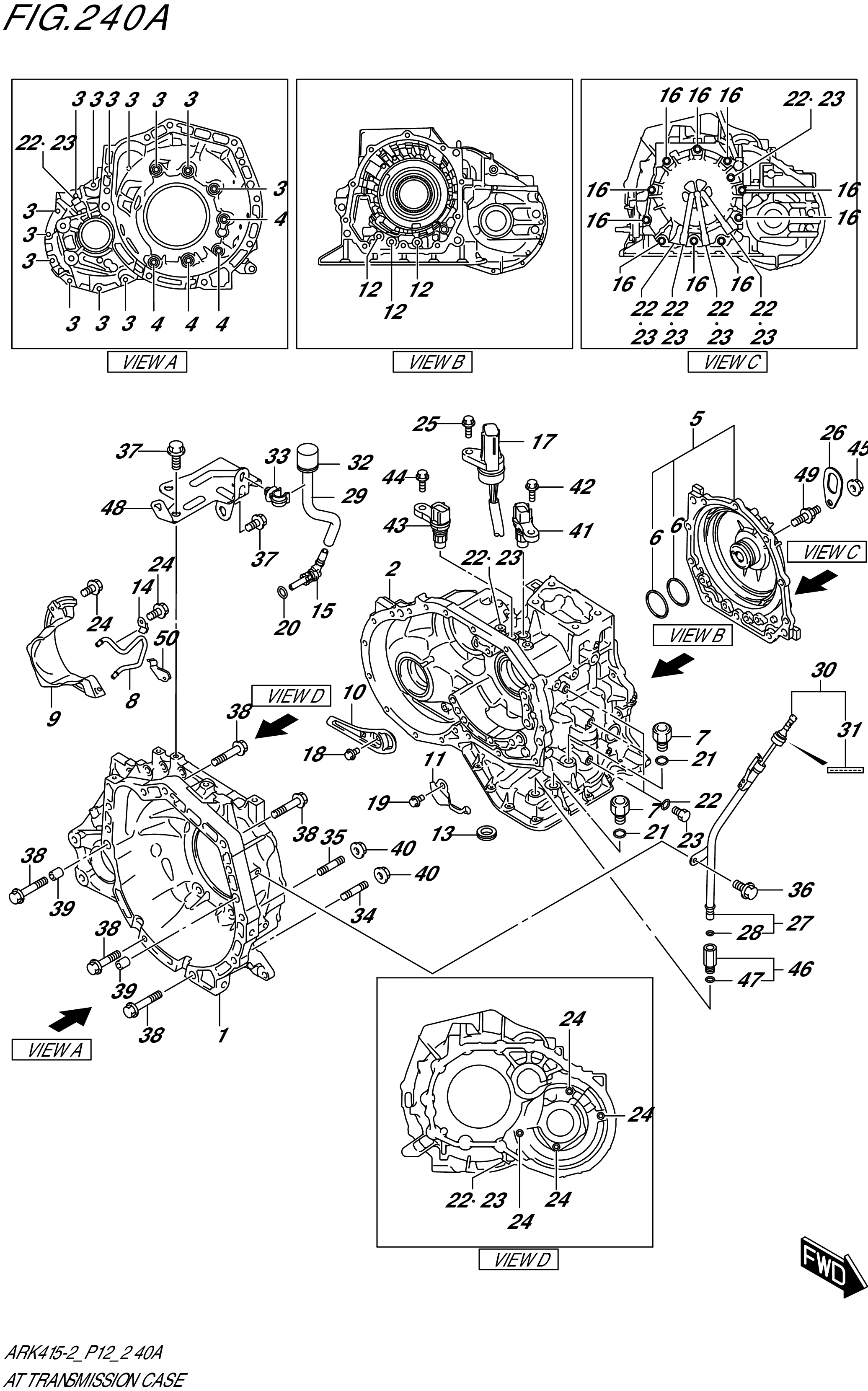 FIG. 240A- AT TRANSMISSION CASE (4AT)
