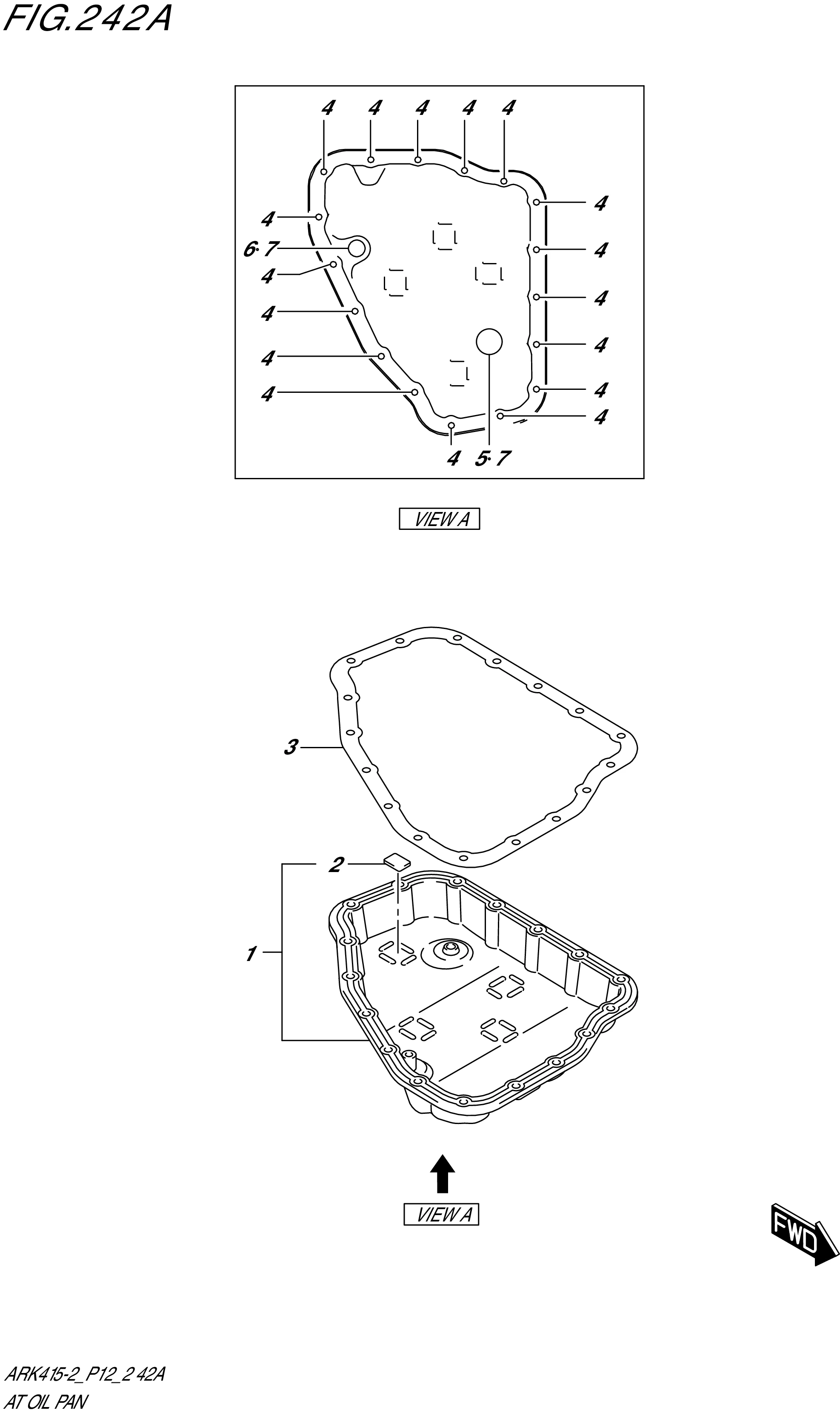 FIG. 242A- AT OIL PAN (4AT)