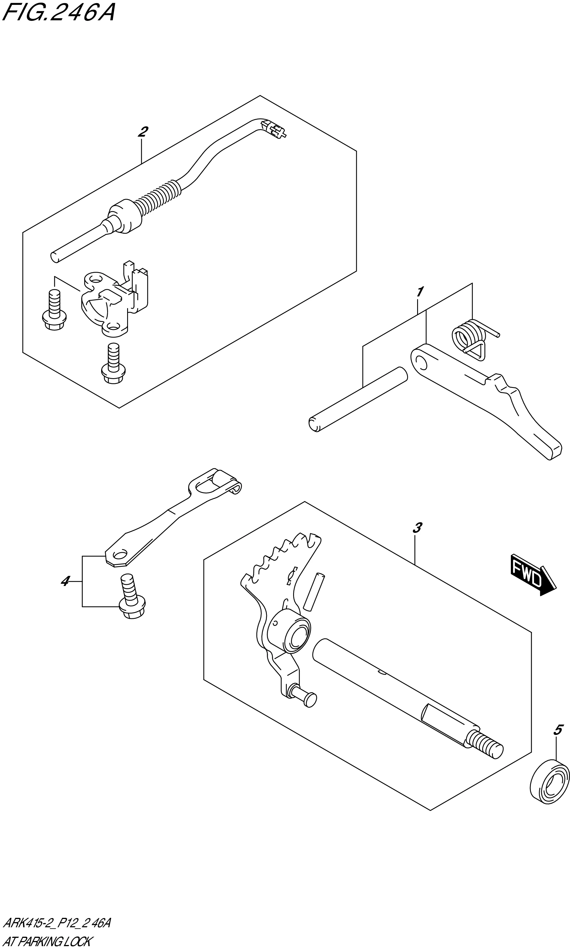 FIG. 246A- AT PARKING LOCK (4AT)