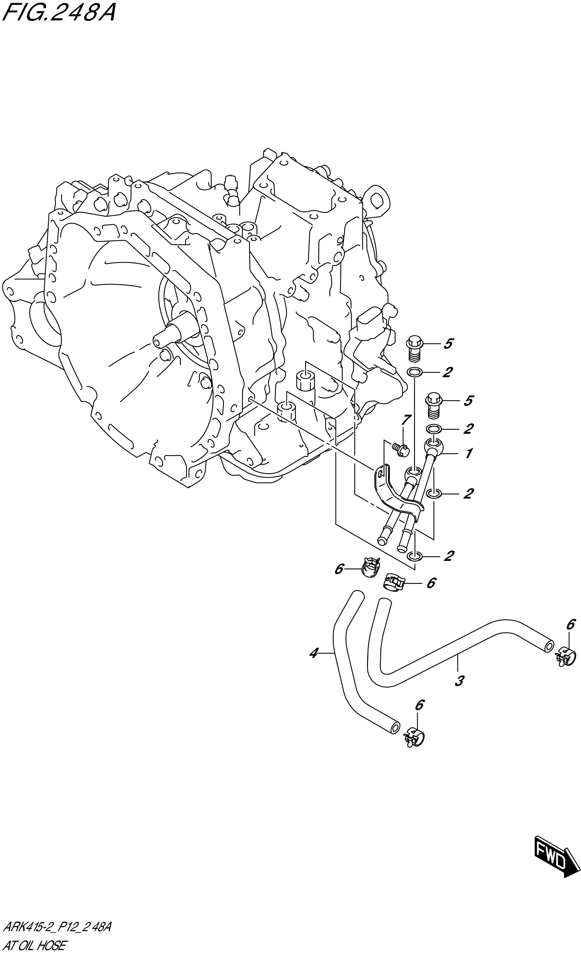 FIG. 248A- AT OIL HOSE (4AT)