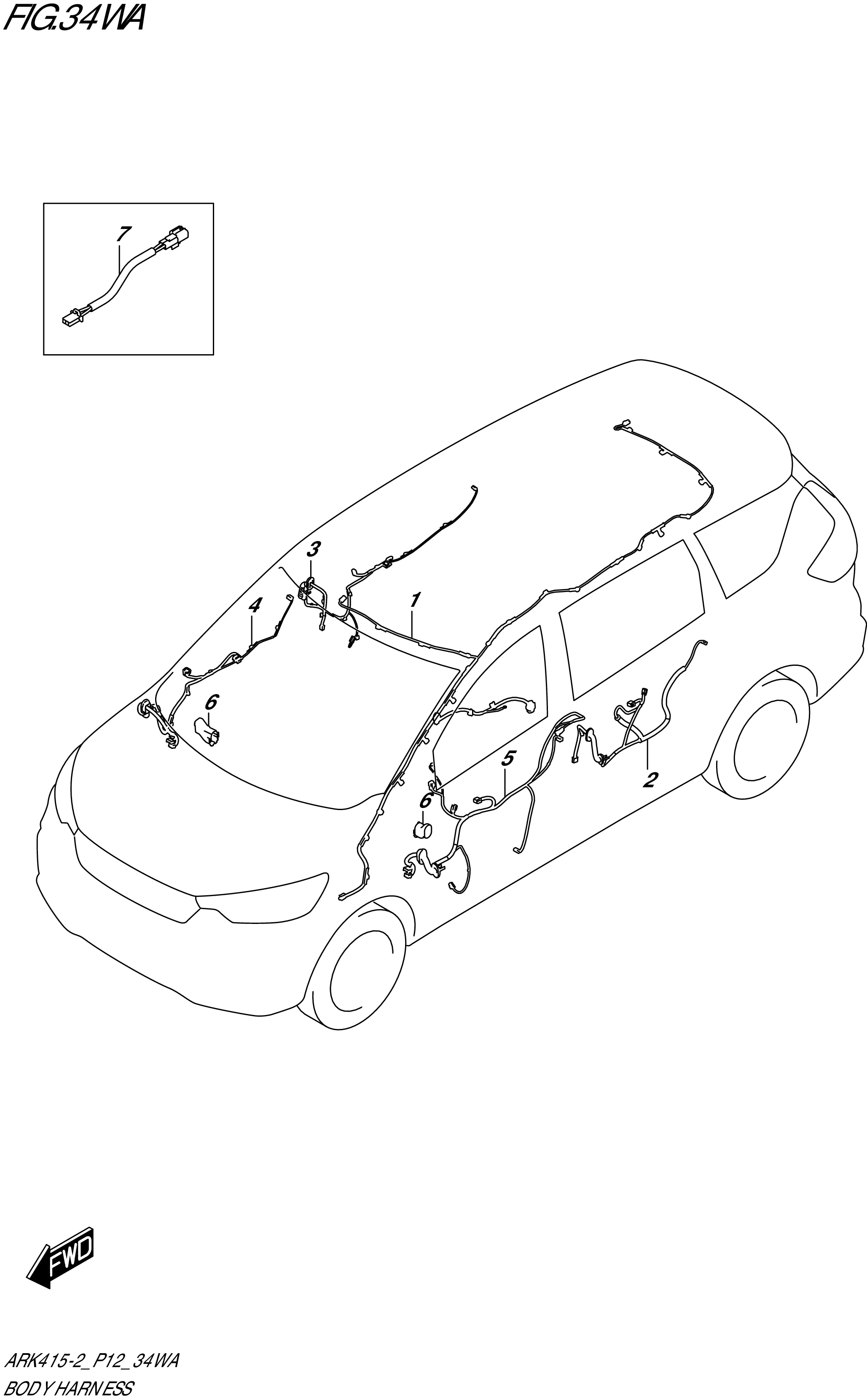 FIG. 34WA - BODY HARNESS