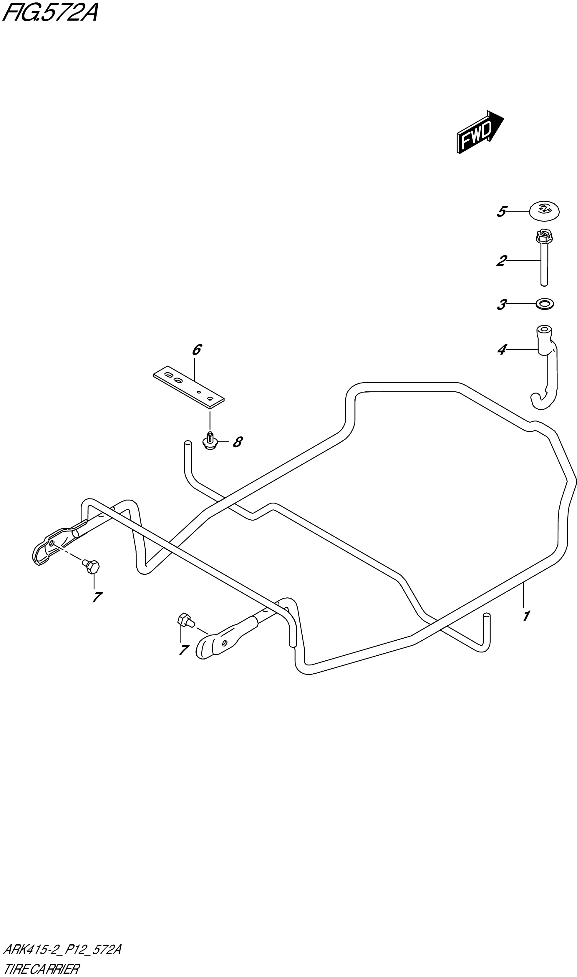 FIG. 572A - TIRE CARRIER