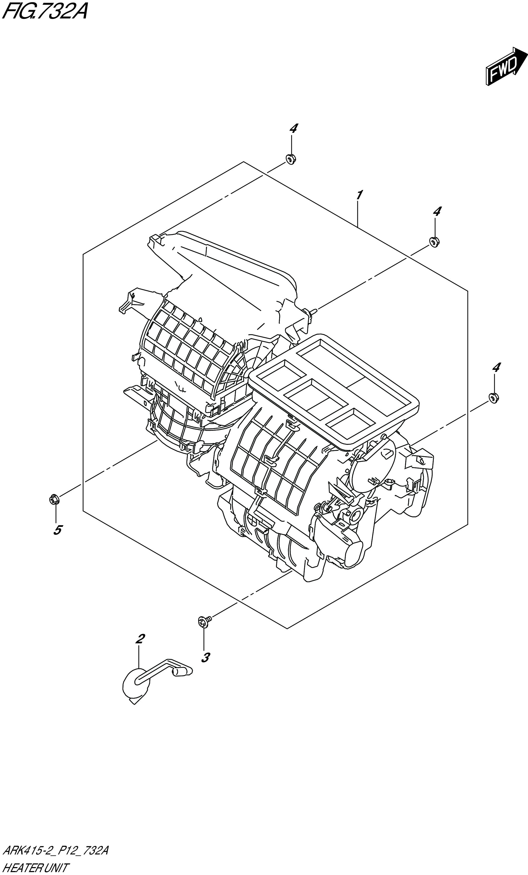 FIG. 732A - HEATER UNIT (GA,GL)