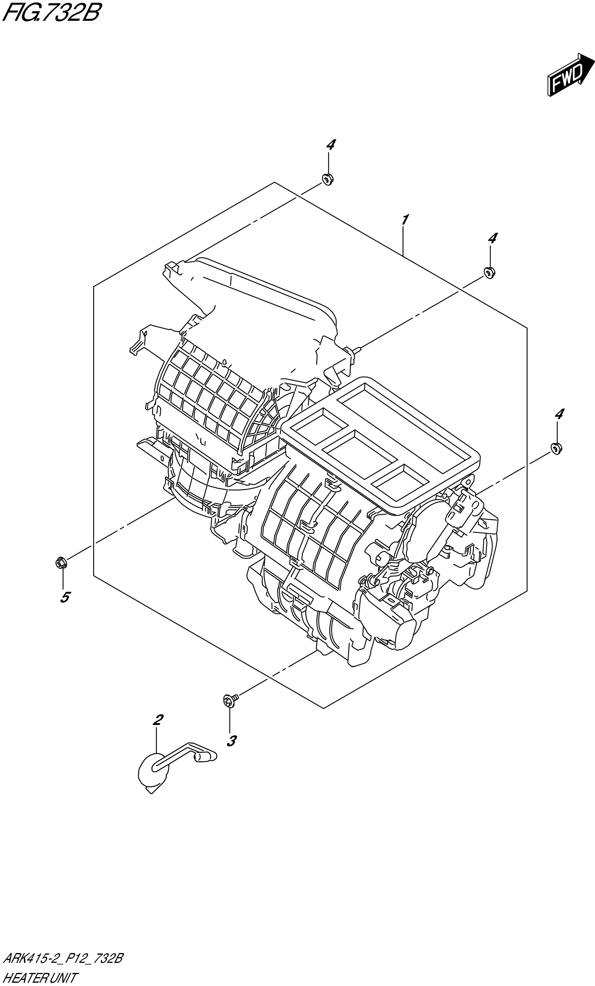 FIG. 732B - HEATER UNIT (GX)